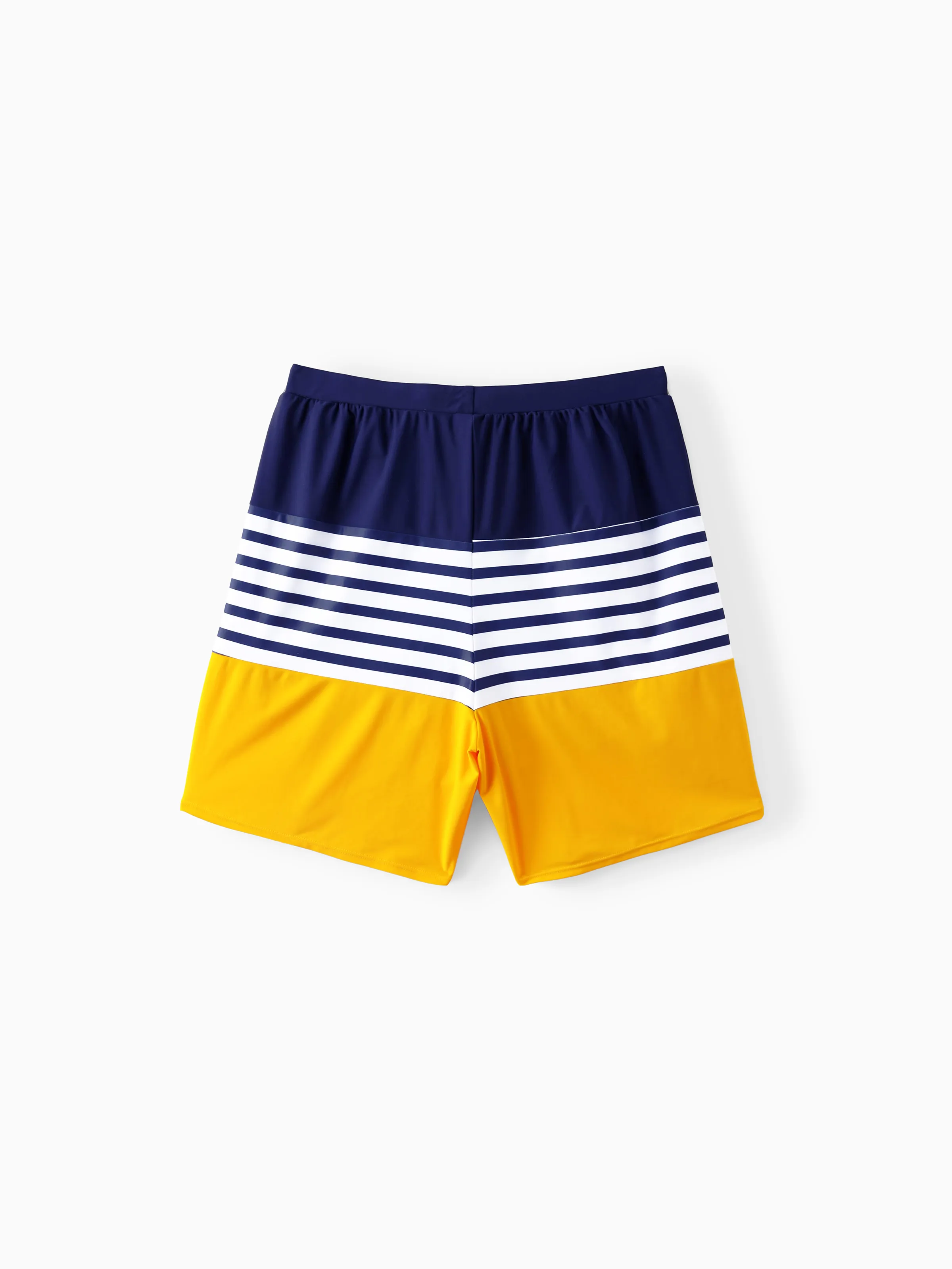 Daddy & Son Stripe & Colorblock Swim Trunks Shorts ColorBlock - Image 4