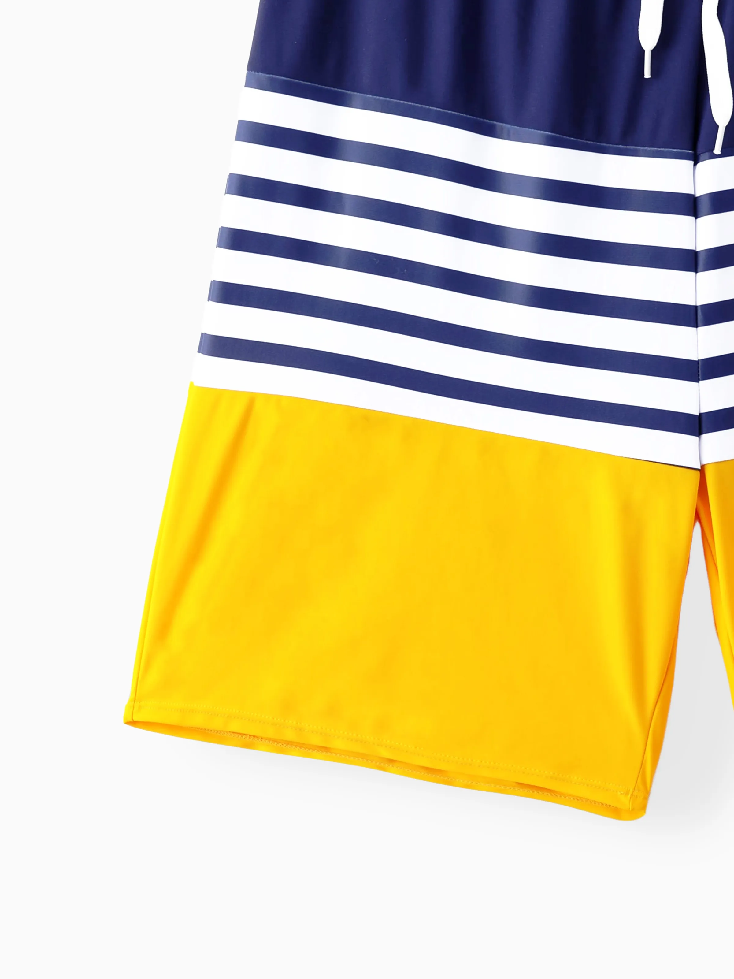 Daddy & Son Stripe & Colorblock Swim Trunks Shorts ColorBlock - Image 6