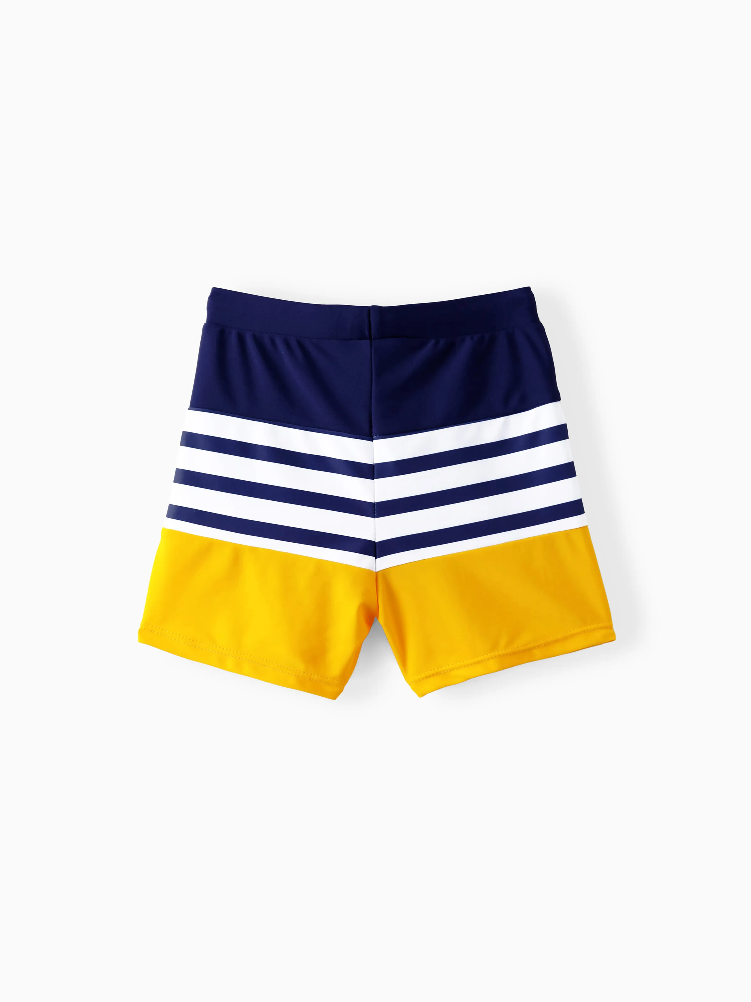Daddy & Son Stripe & Colorblock Swim Trunks Shorts ColorBlock - Image 9
