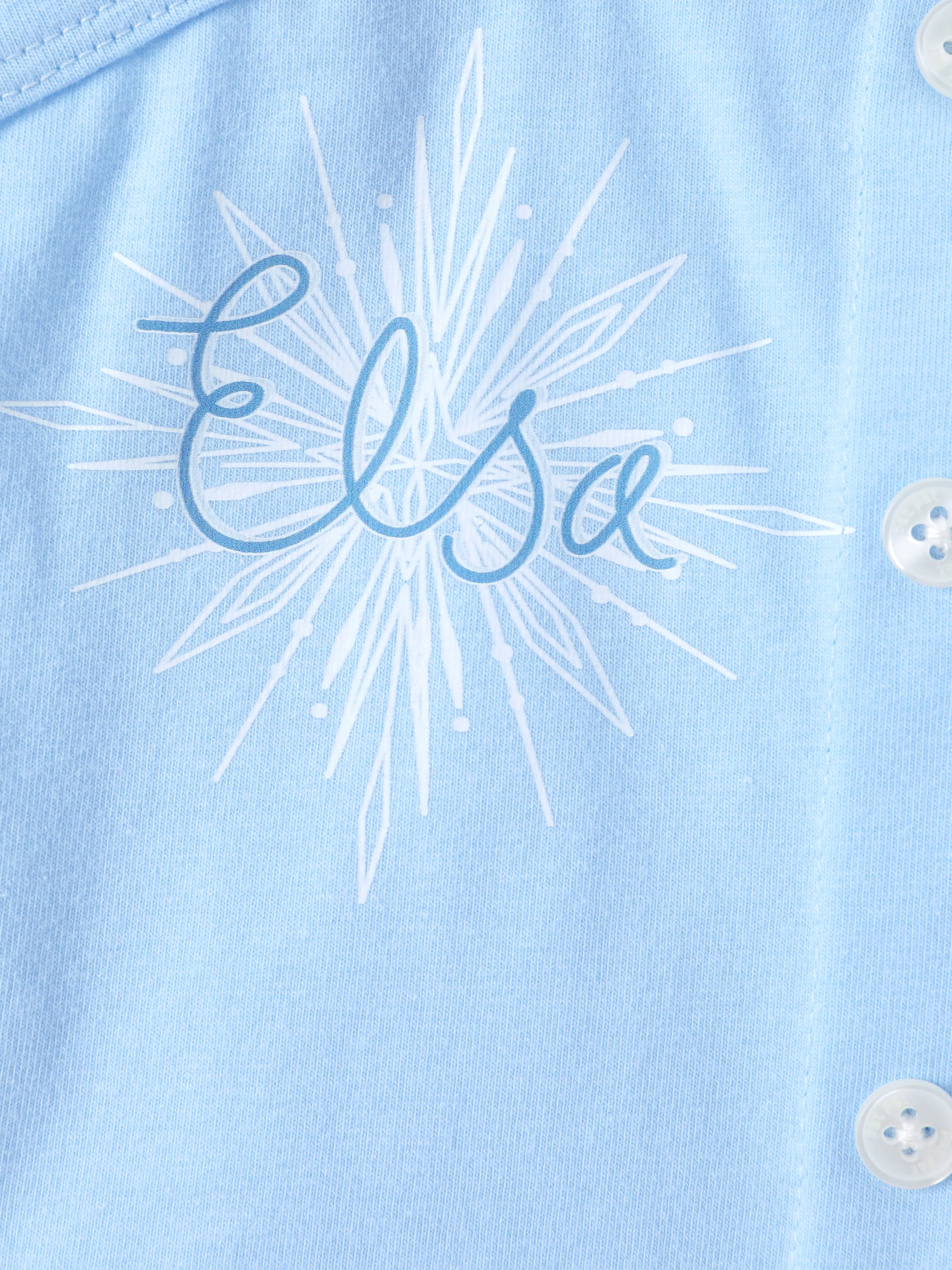 Disney Frozen Toddler Girl 2pcs Cotton Elsa Pattern Tank Top And Bowknot Denim Shorts Set Blue - Image 6