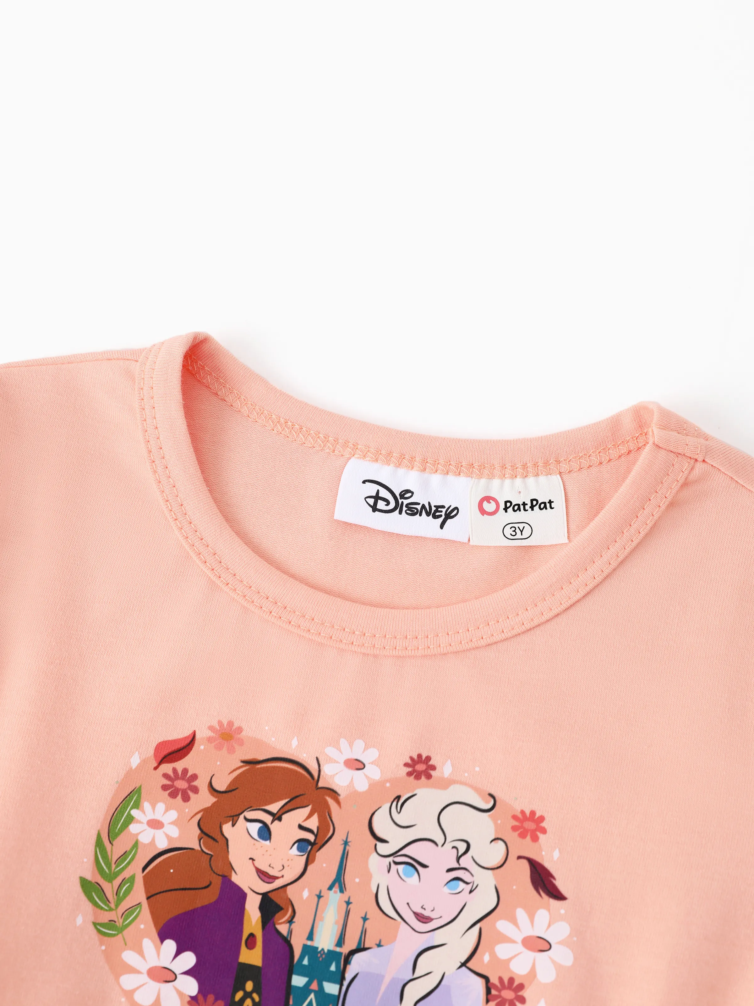 Disney Frozen Toddler Girl Elsa & Anna Mesh Spliced Tulle Dress Orange - Image 4