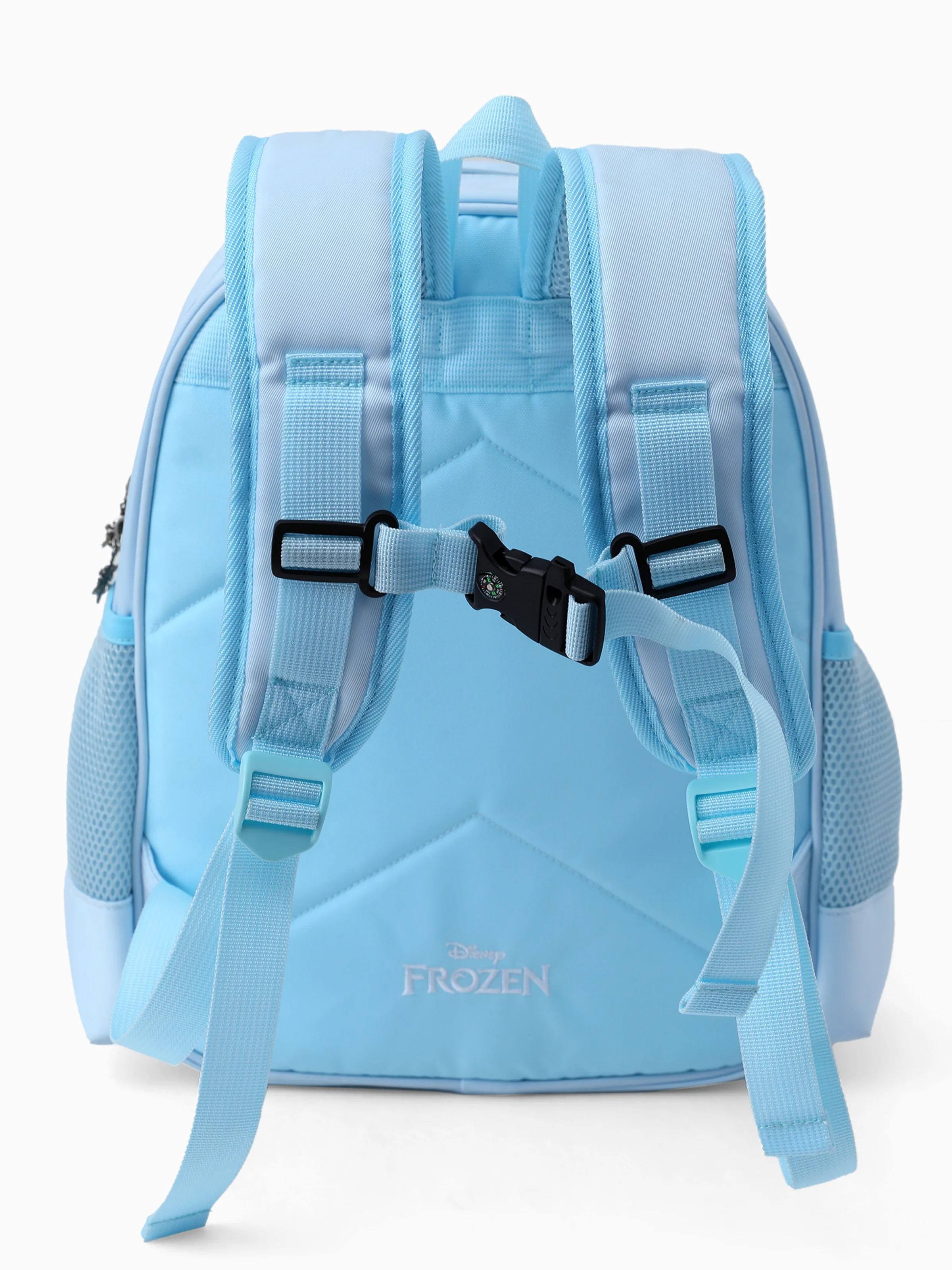 Disney Frozen Toddler Girl Elsa Backpack with Chest Strap & Bottle Pockets Blue - Image 5