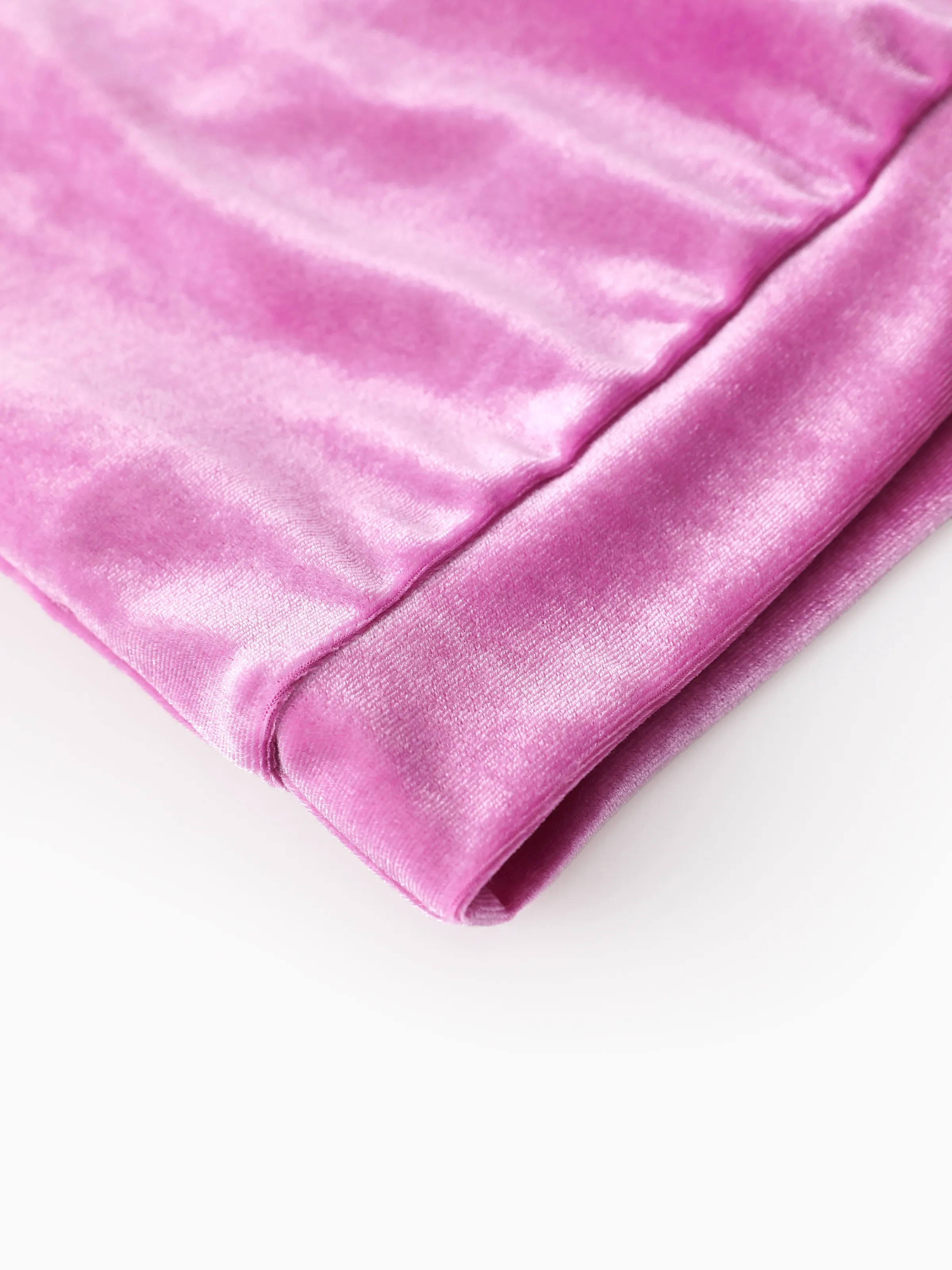 Disney Frozen Toddler/Kids Girl 2pc Elsa/Anna Velour Fabric Embroidery hooded Set Pink purple - Image 9