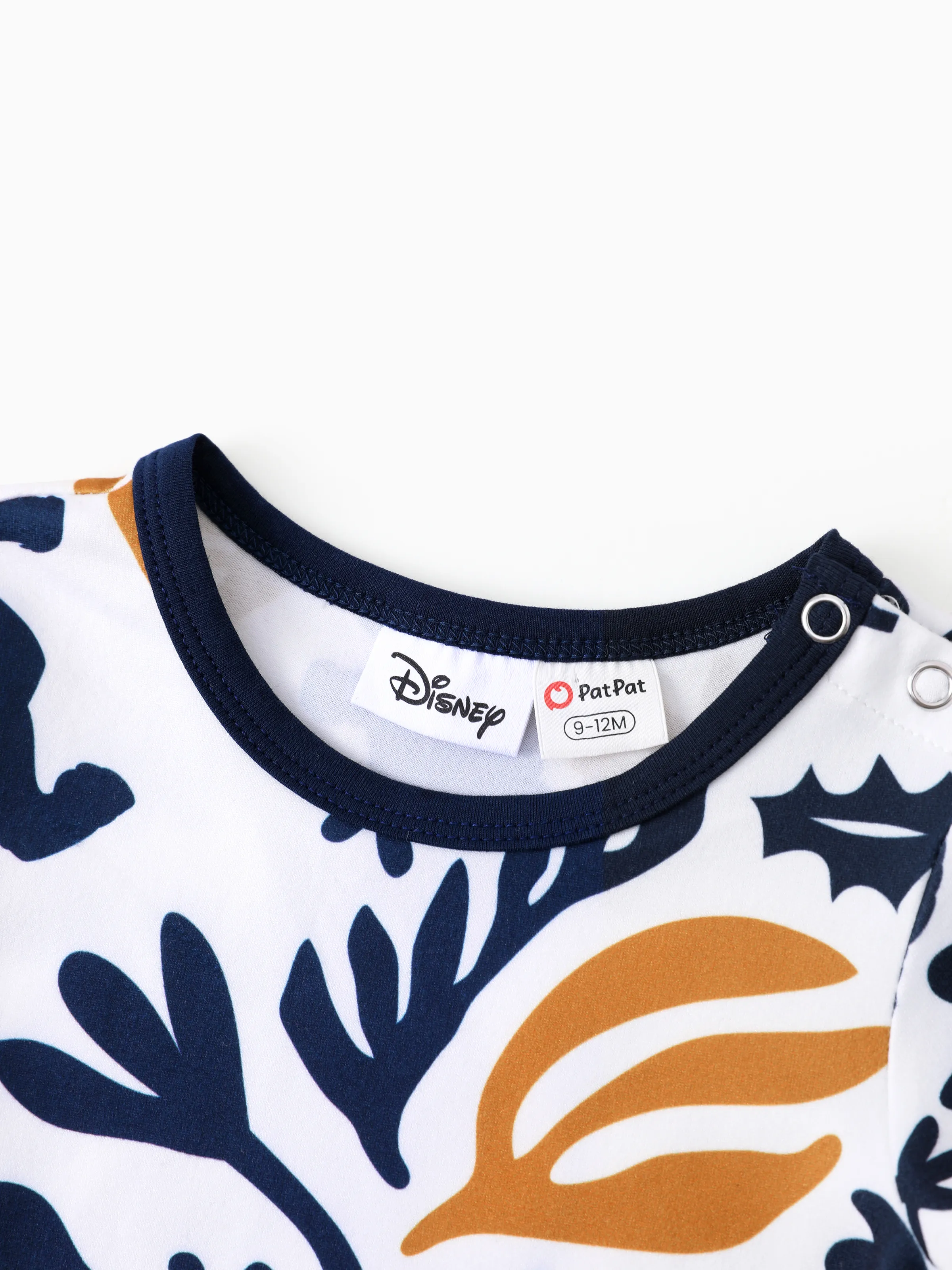 Disney Lion King Daddy & Daughter Simba Palm Leaf Pattern Colorblock Dress/Top/Romper Dark Blue - Image 15
