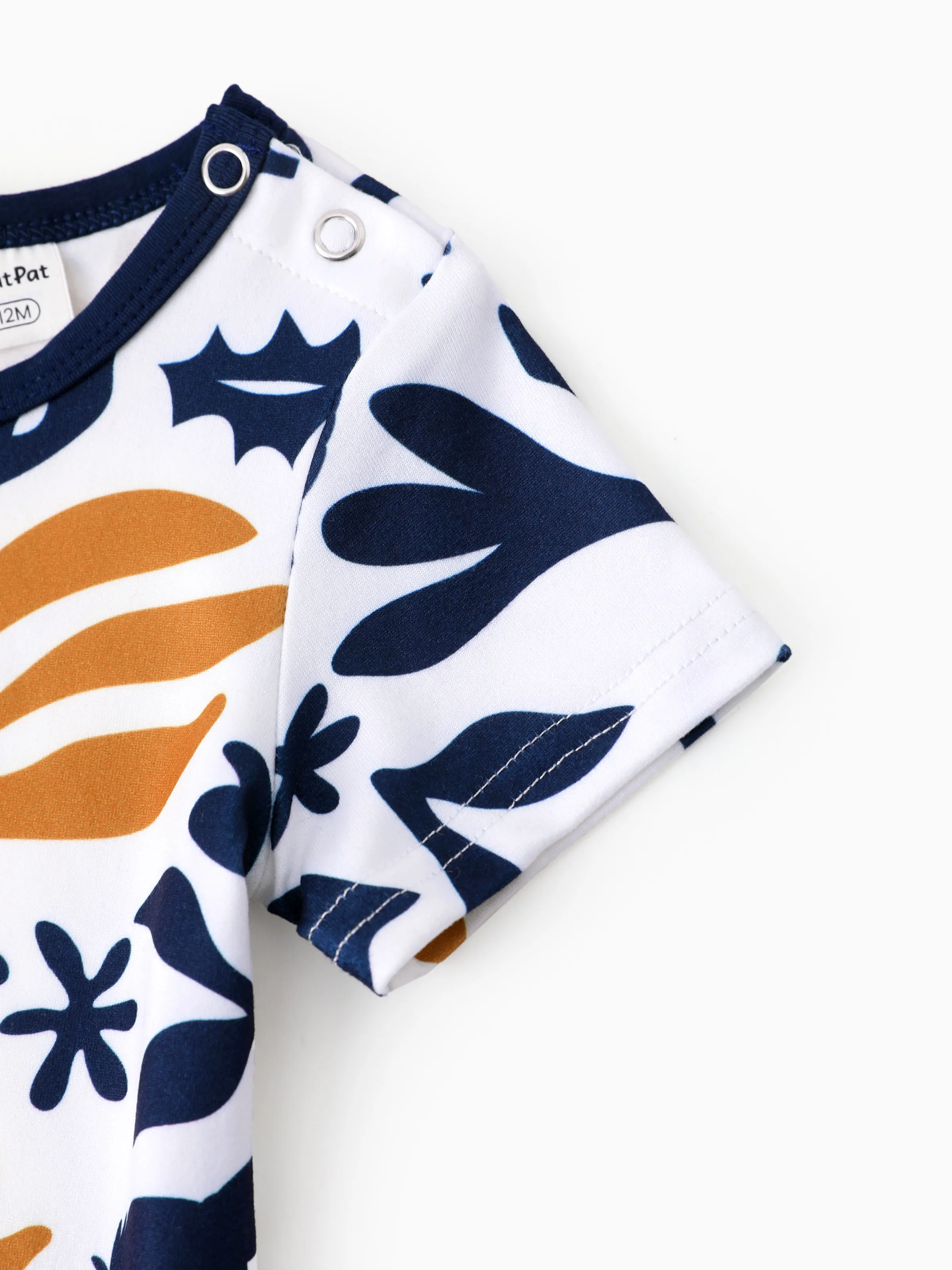 Disney Lion King Daddy & Daughter Simba Palm Leaf Pattern Colorblock Dress/Top/Romper Dark Blue - Image 17