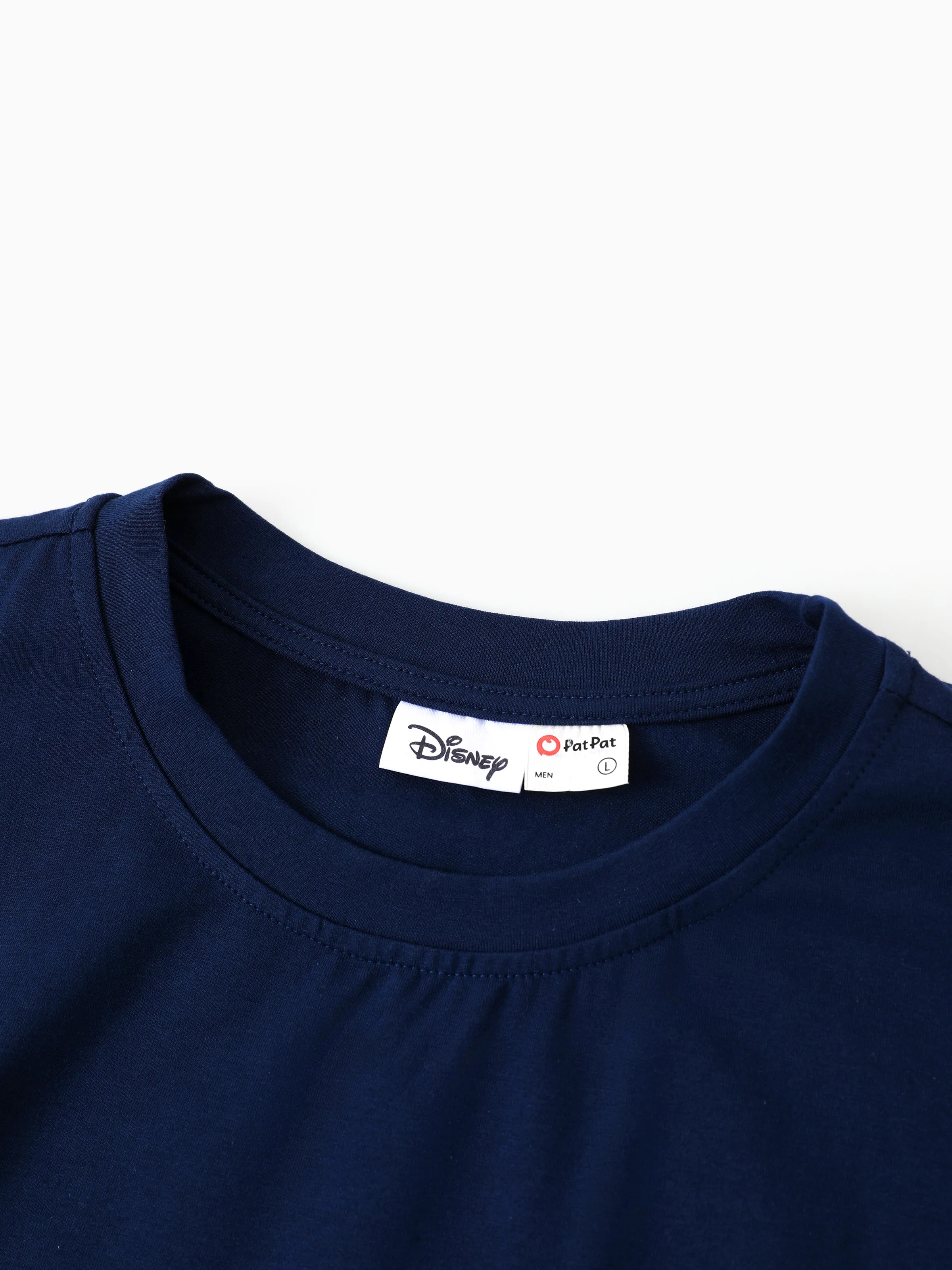 Disney Lion King Daddy & Son Simba Palm Leaf Pattern Colorblock Top Dark Blue - Image 5