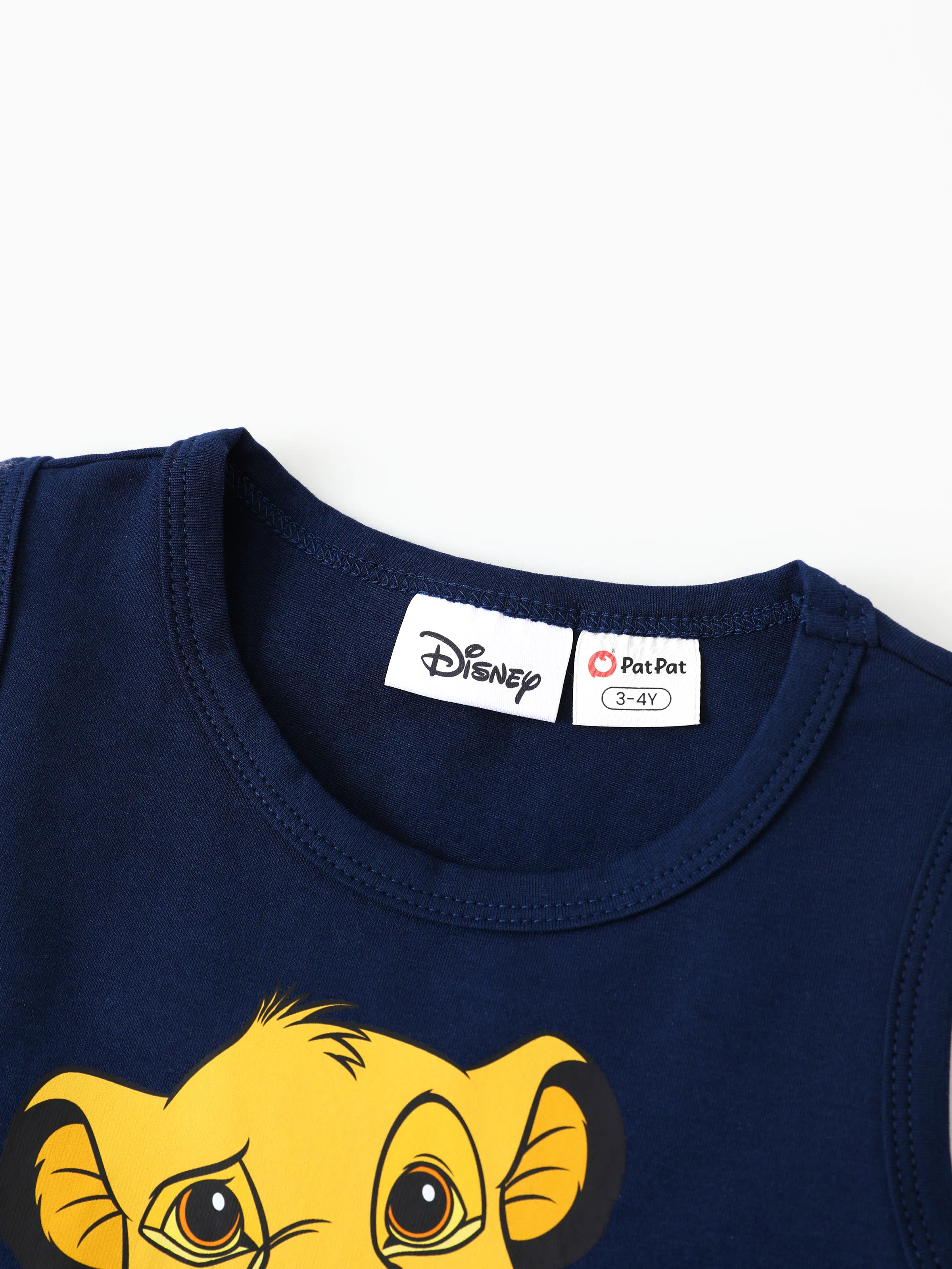 Disney Lion King Mommy & me Simba Palm Leaf Pattern Colorblock Dress/Romper Dark Blue - Image 10
