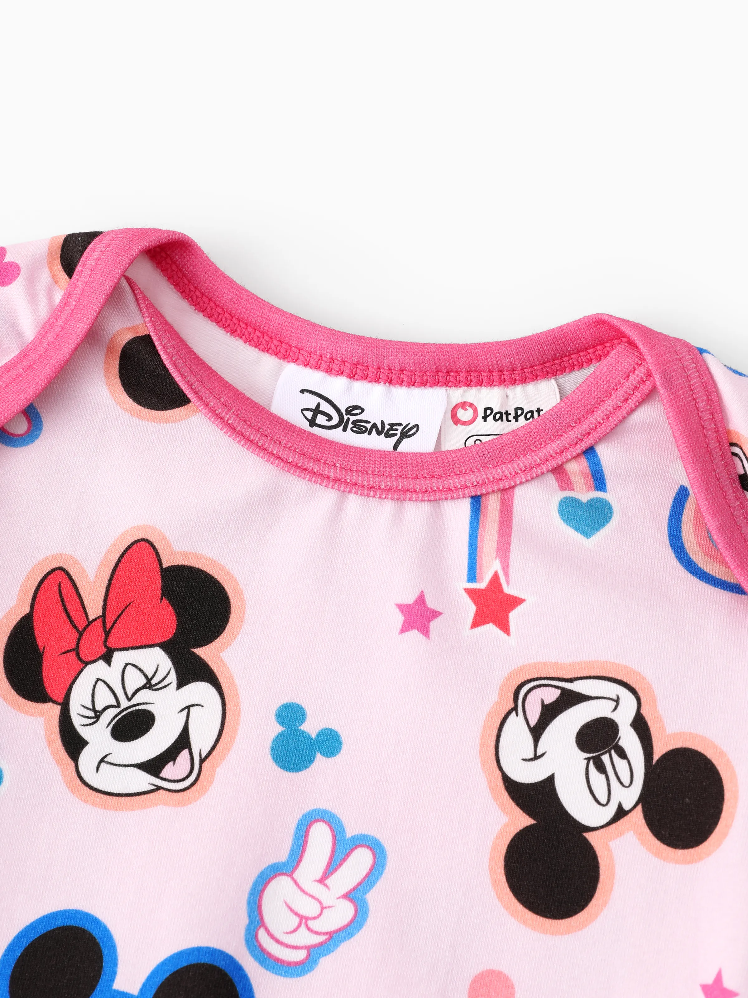 Disney Mickey and Friends Baby Girl 2pcs Minnie Bodysuits and Pants Set Pink - Image 7