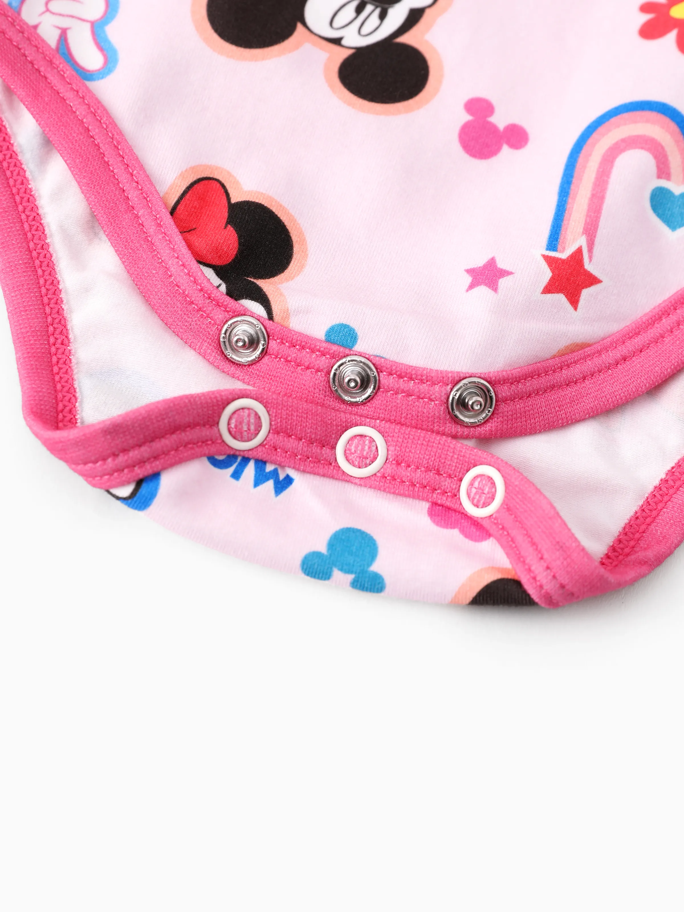 Disney Mickey and Friends Baby Girl 2pcs Minnie Bodysuits and Pants Set Pink - Image 9