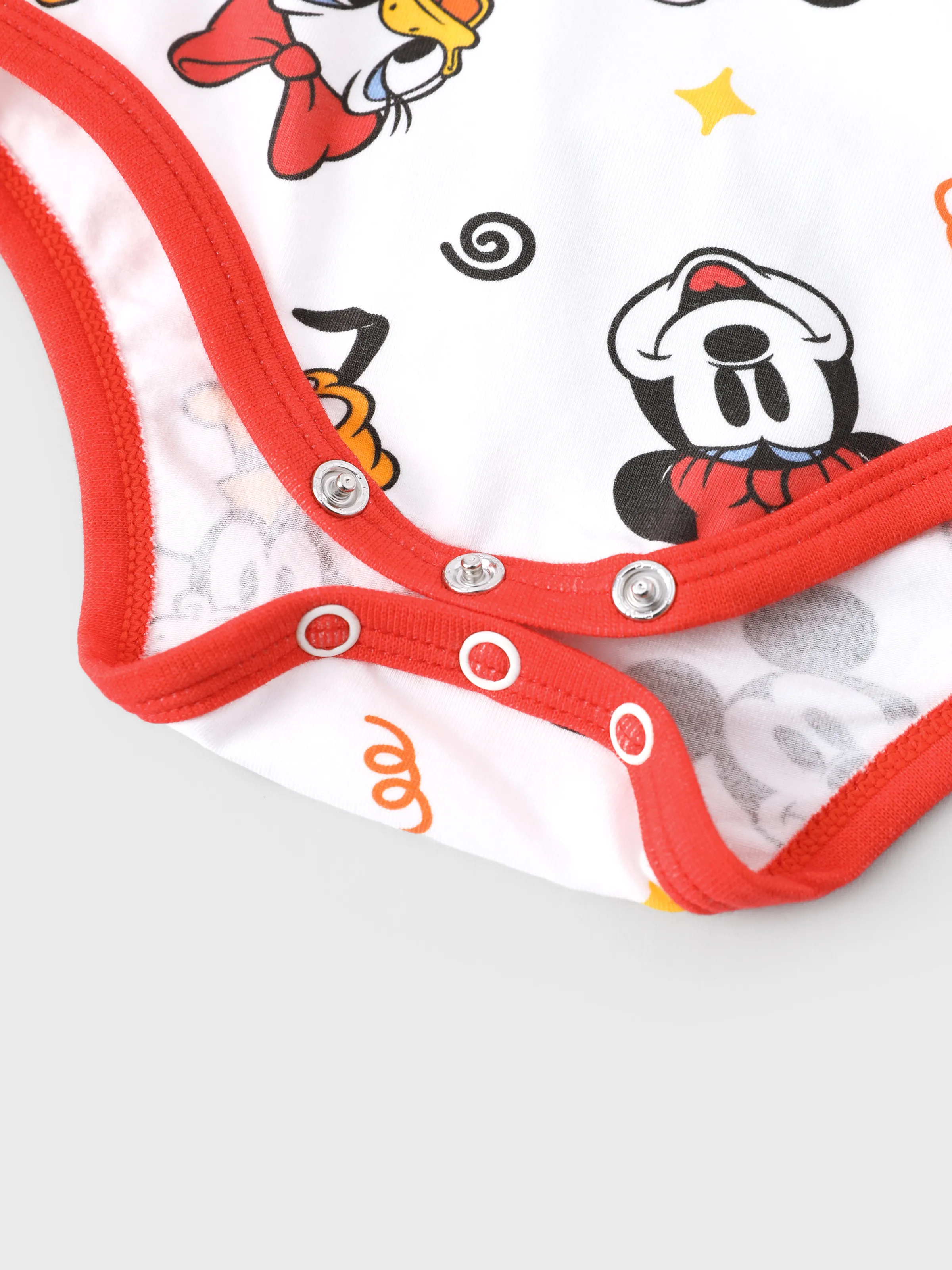 Disney Mickey and Friends Baby Boy 2pcs Mickey Bodysuits and Pants Set Red - Image 8