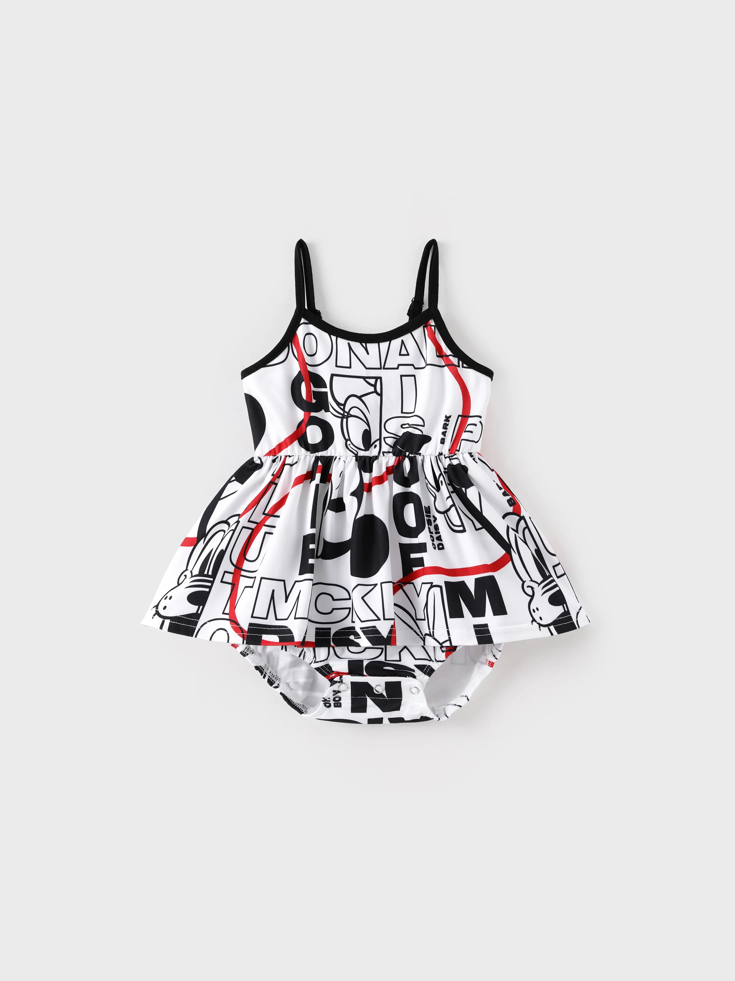 Disney Mickey and Friends Daddy & Daughter Graffiti Casual Dress/T-shirt/jumpsuit Black - Image 10