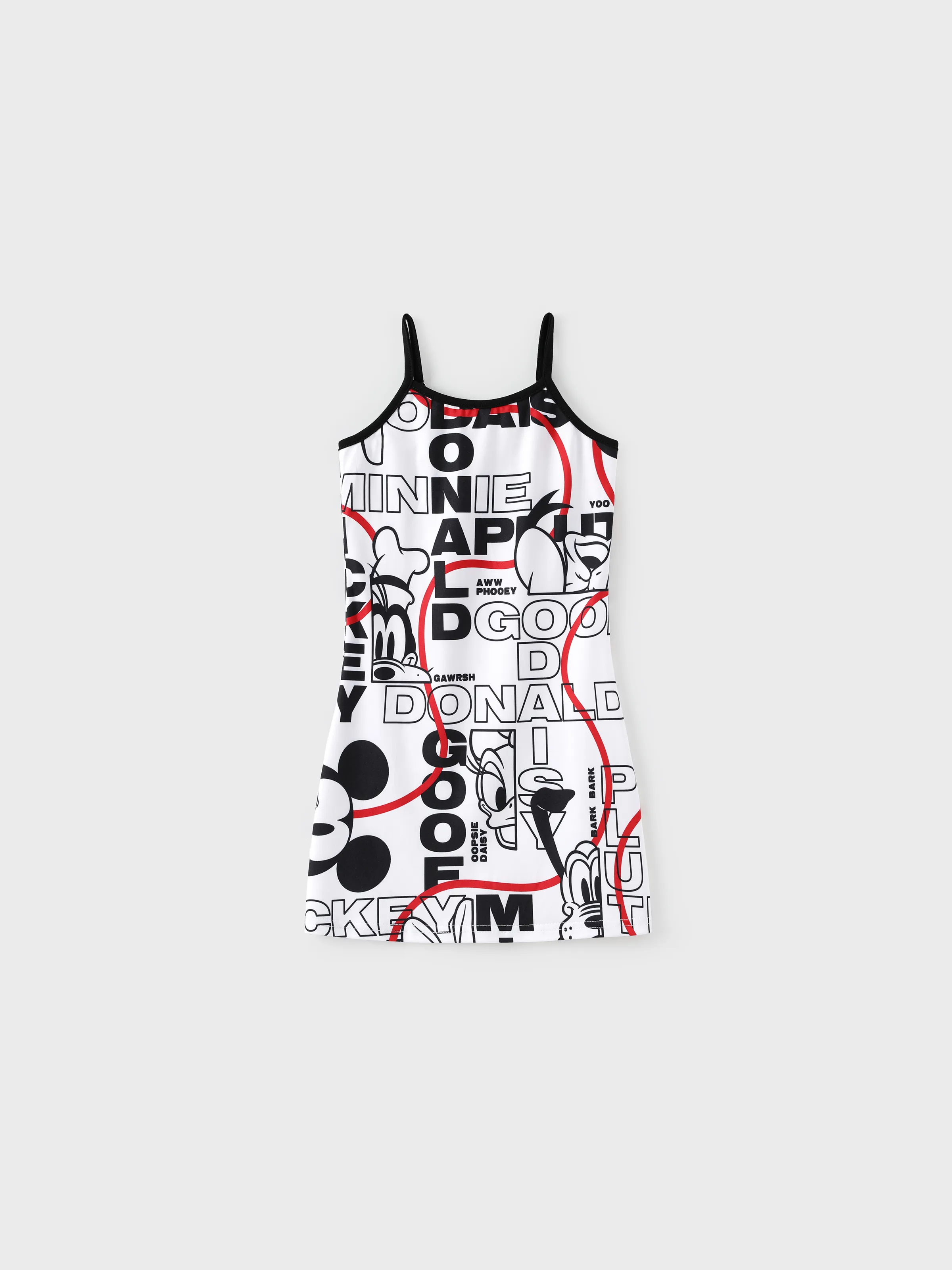 Disney Mickey and Friends Daddy & Daughter Graffiti Casual Dress/T-shirt/jumpsuit Black - Image 6