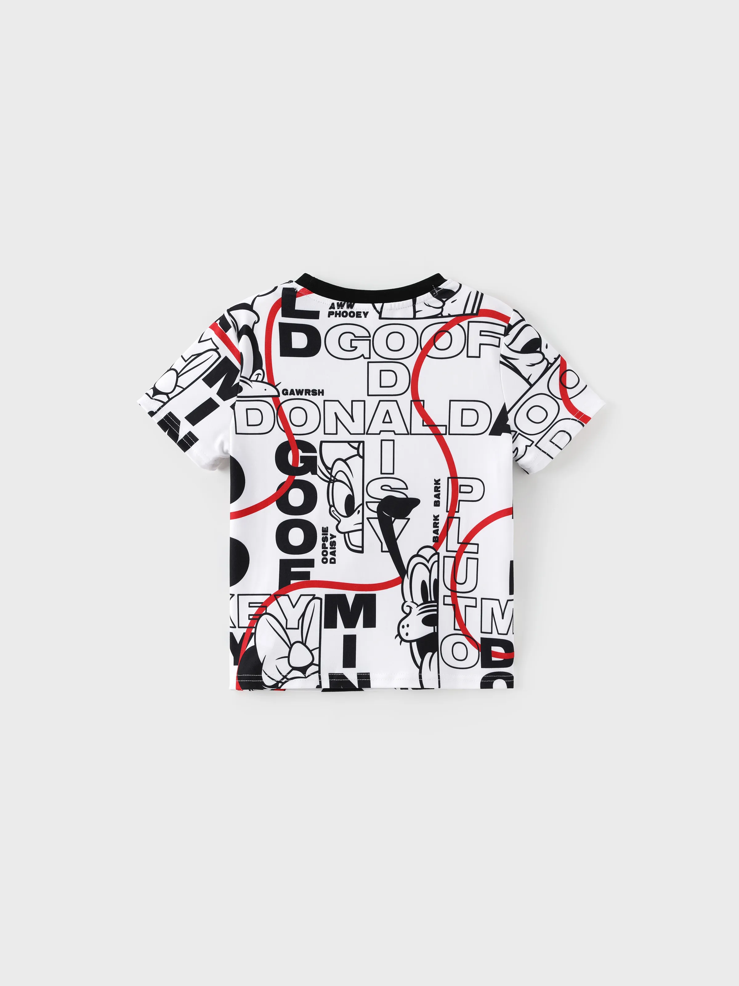 Disney Mickey and Friends Daddy & Son Graffiti Casual T-shirt Black - Image 7