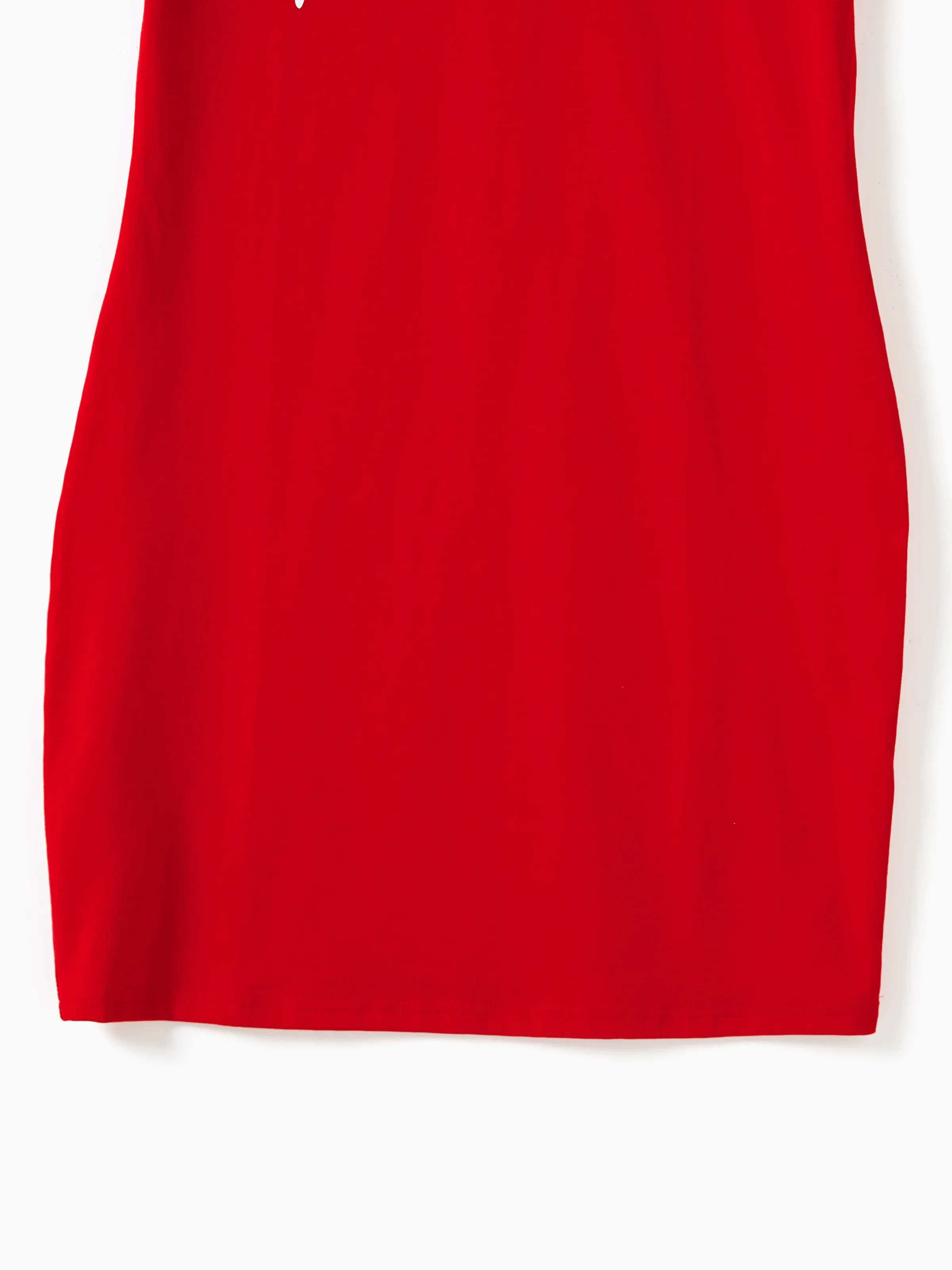 Disney Mickey and Friends Family Matching Funny Gesture Cotton T-shirt/Dress/Romper for Gift Red - Image 5