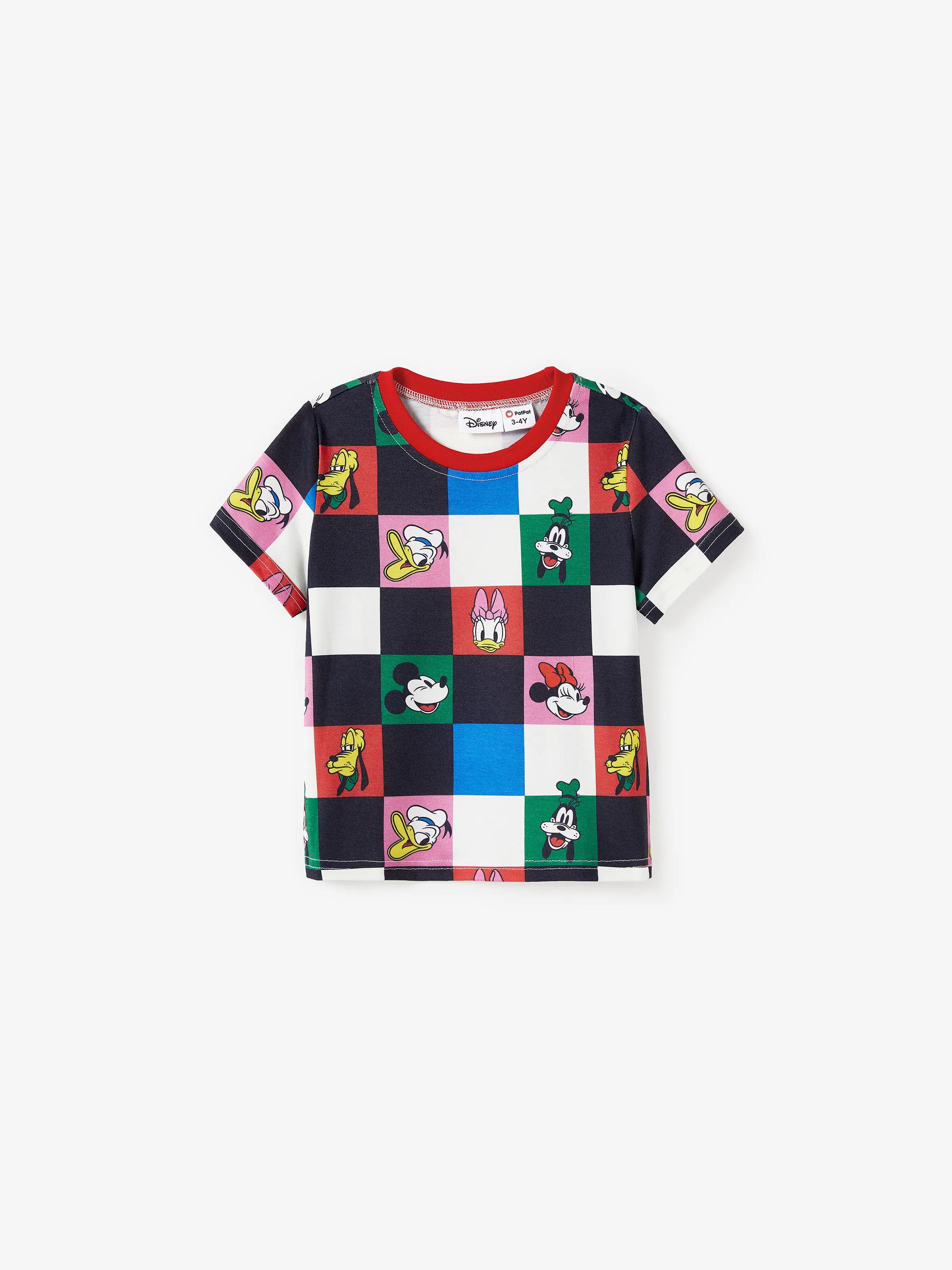 Disney Mickey and Friends Family Matching Naia™ Colorful Checkered Pattern Top/Sleeveless Dress/Onesie Multi-color - Image 16