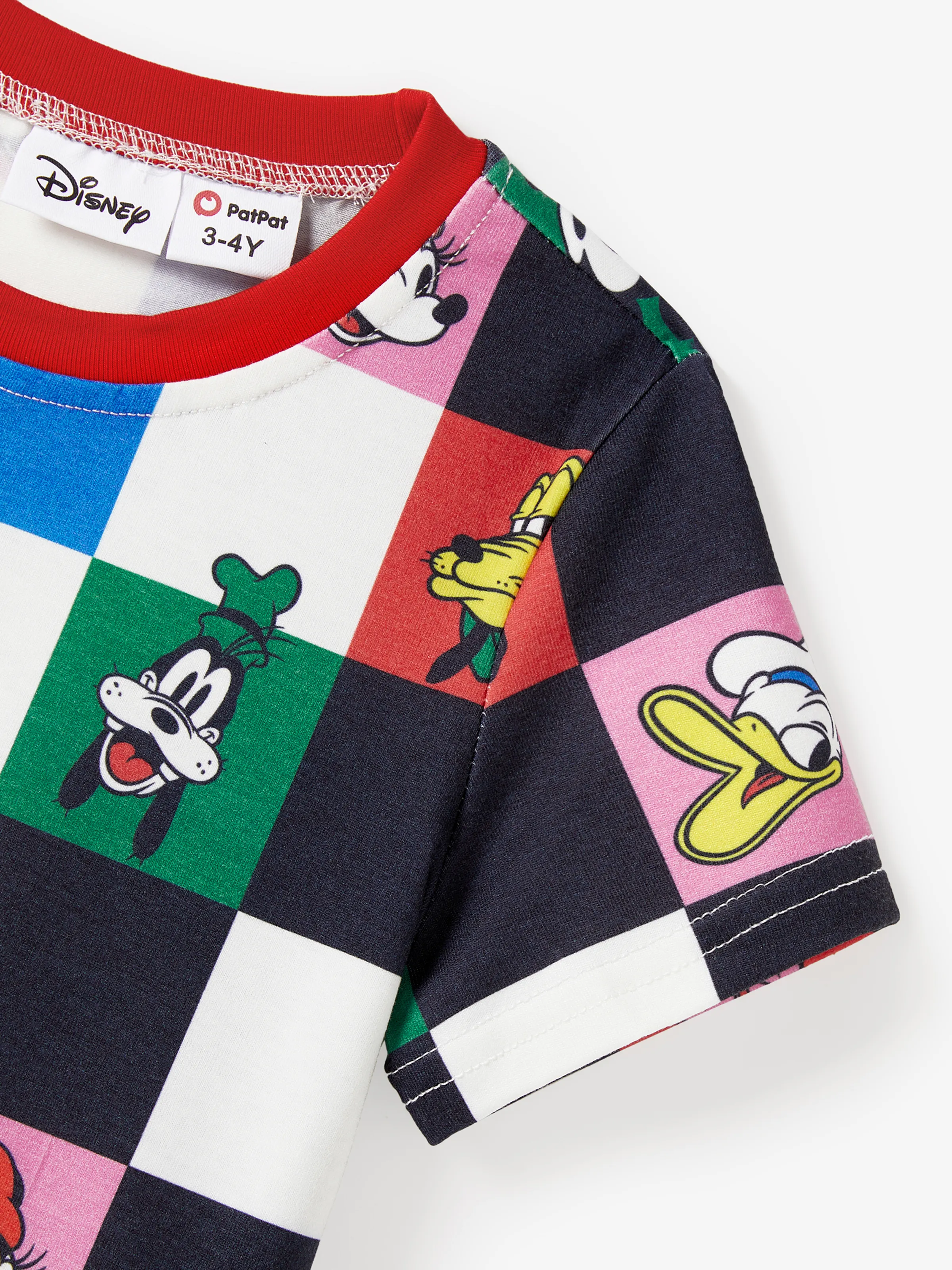 Disney Mickey and Friends Family Matching Naia™ Colorful Checkered Pattern Top/Sleeveless Dress/Onesie Multi-color - Image 17