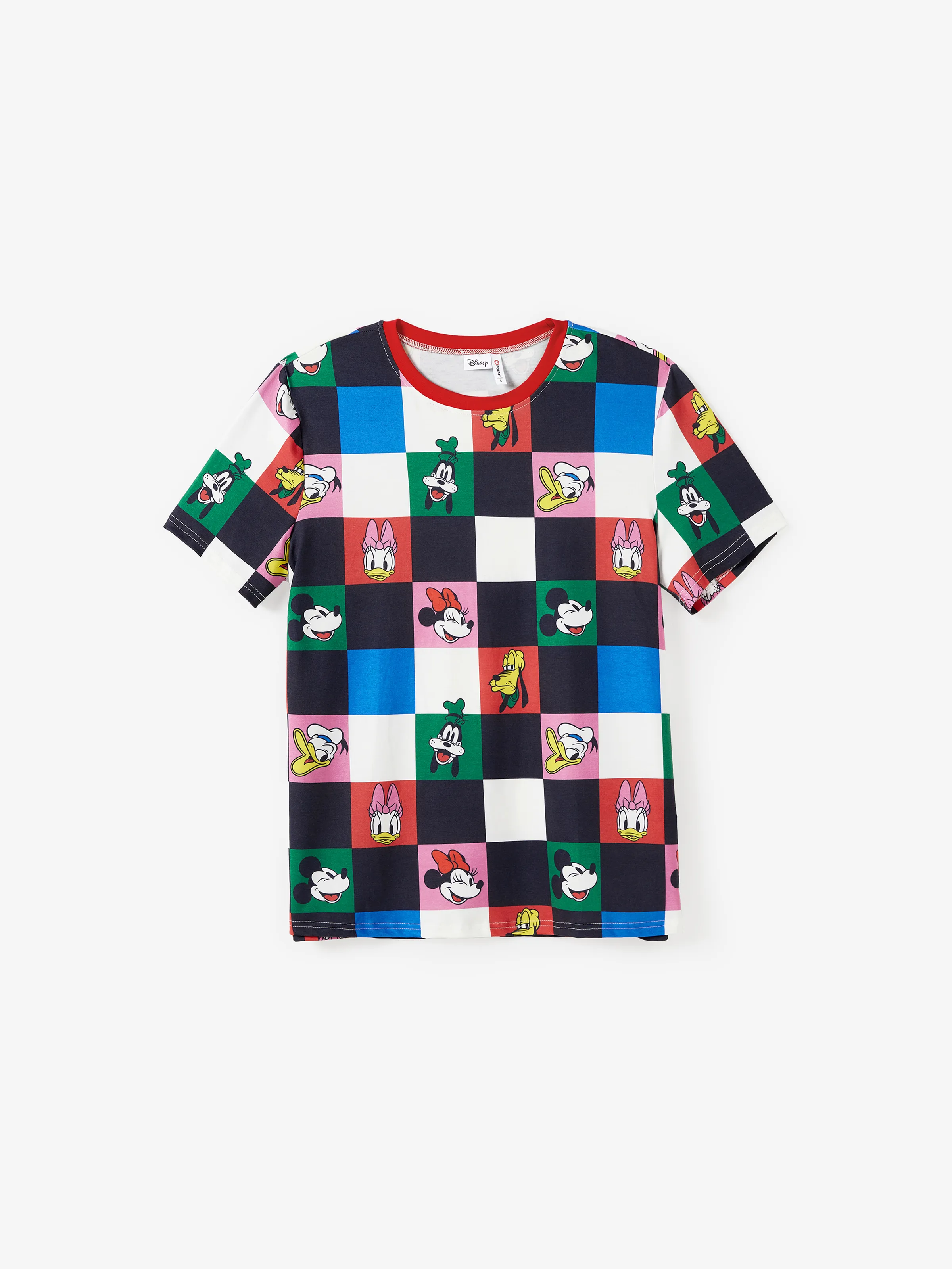 Disney Mickey and Friends Family Matching Naia™ Colorful Checkered Pattern Top/Sleeveless Dress/Onesie Multi-color - Image 19