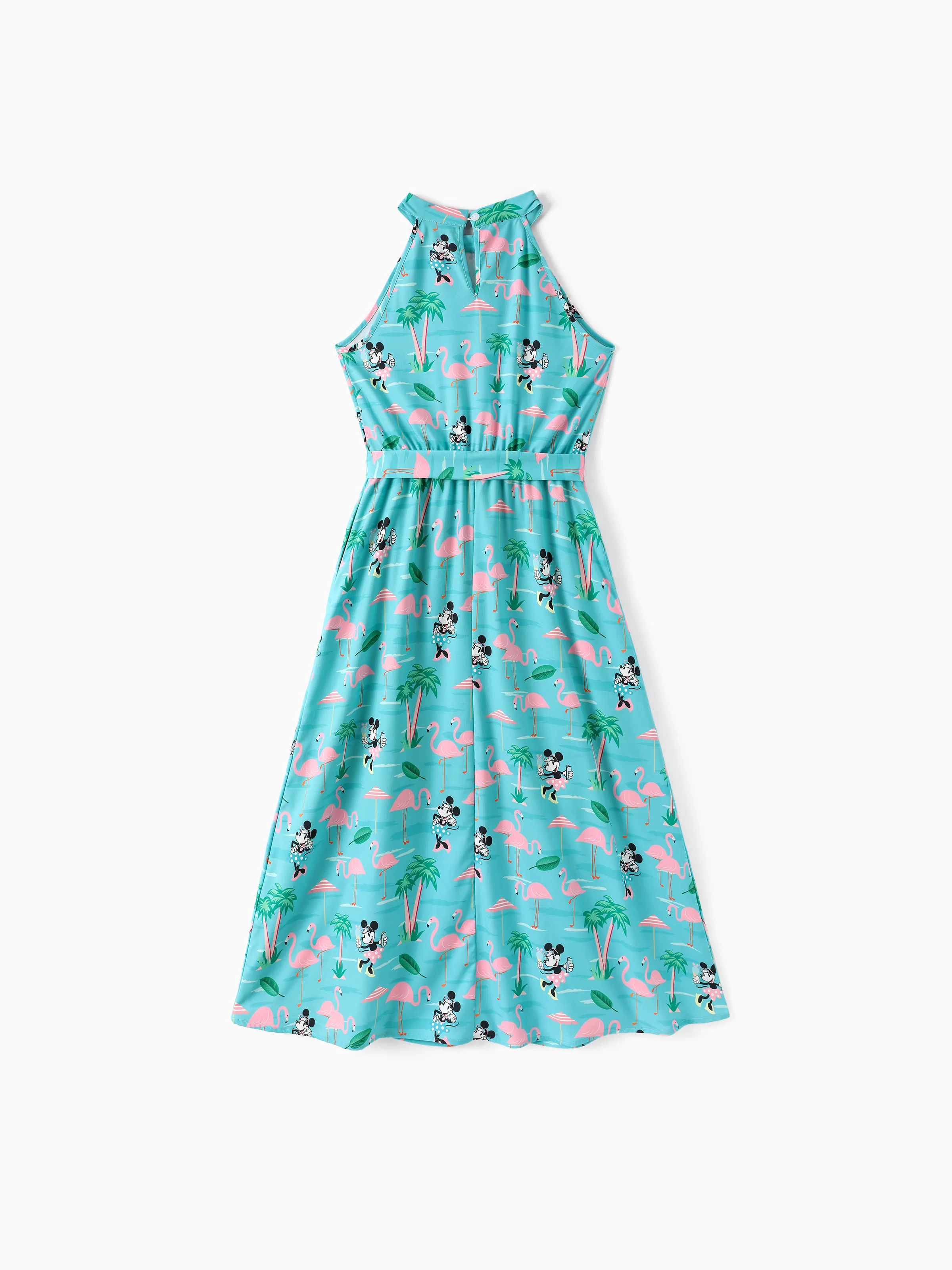Disney Mickey and Friends Mommy and Me Minnie Mouse Halter Design Dress Mint Green - Image 3