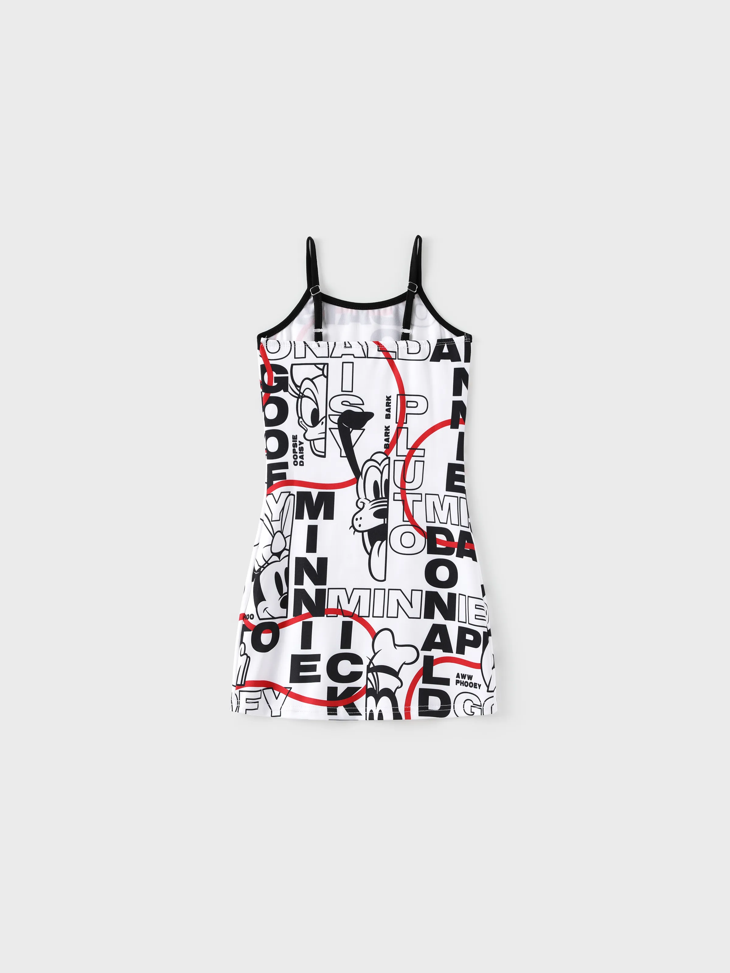 Disney Mickey and Friends Mommy & me Graffiti Casual Dress Black - Image 5