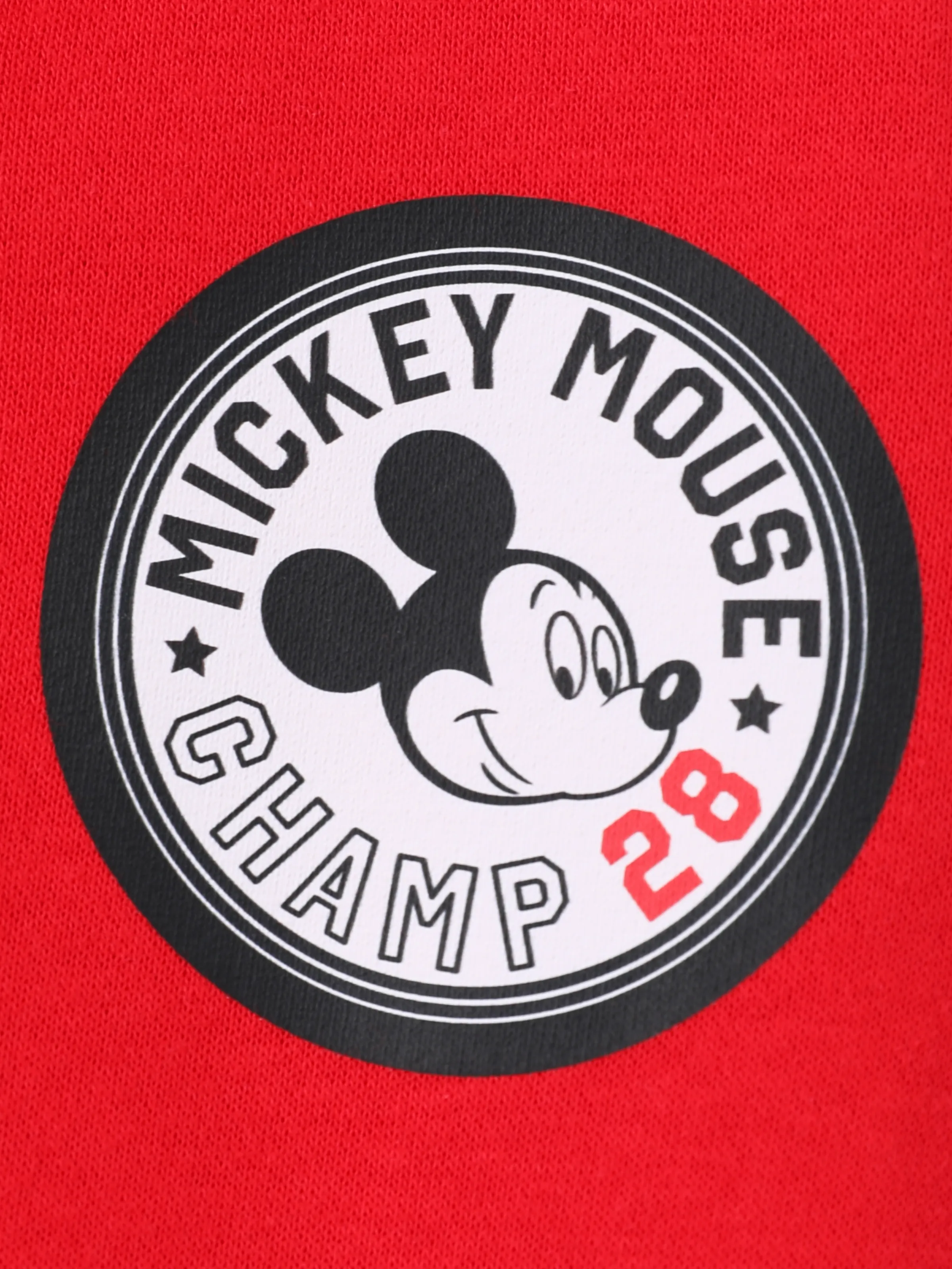 Disney Mickey and Friends Toddle/Kid Boy 1pc Mickey Mouse Patch Colorblock Jacket Red - Image 4