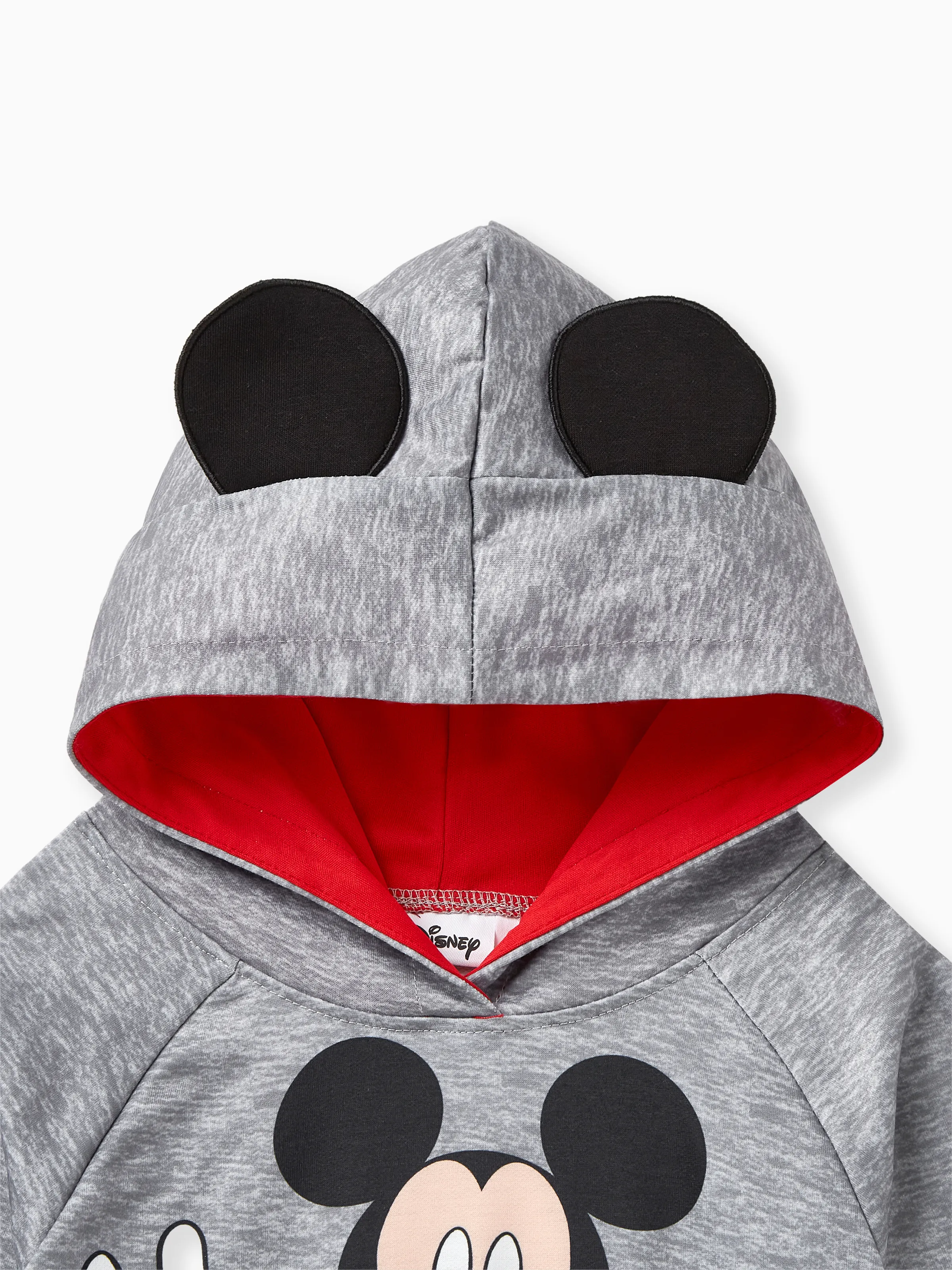 Disney Mickey and Friends Toddler Boy Mickey Character Stereo Ear Hoodies Dark Grey - Image 3