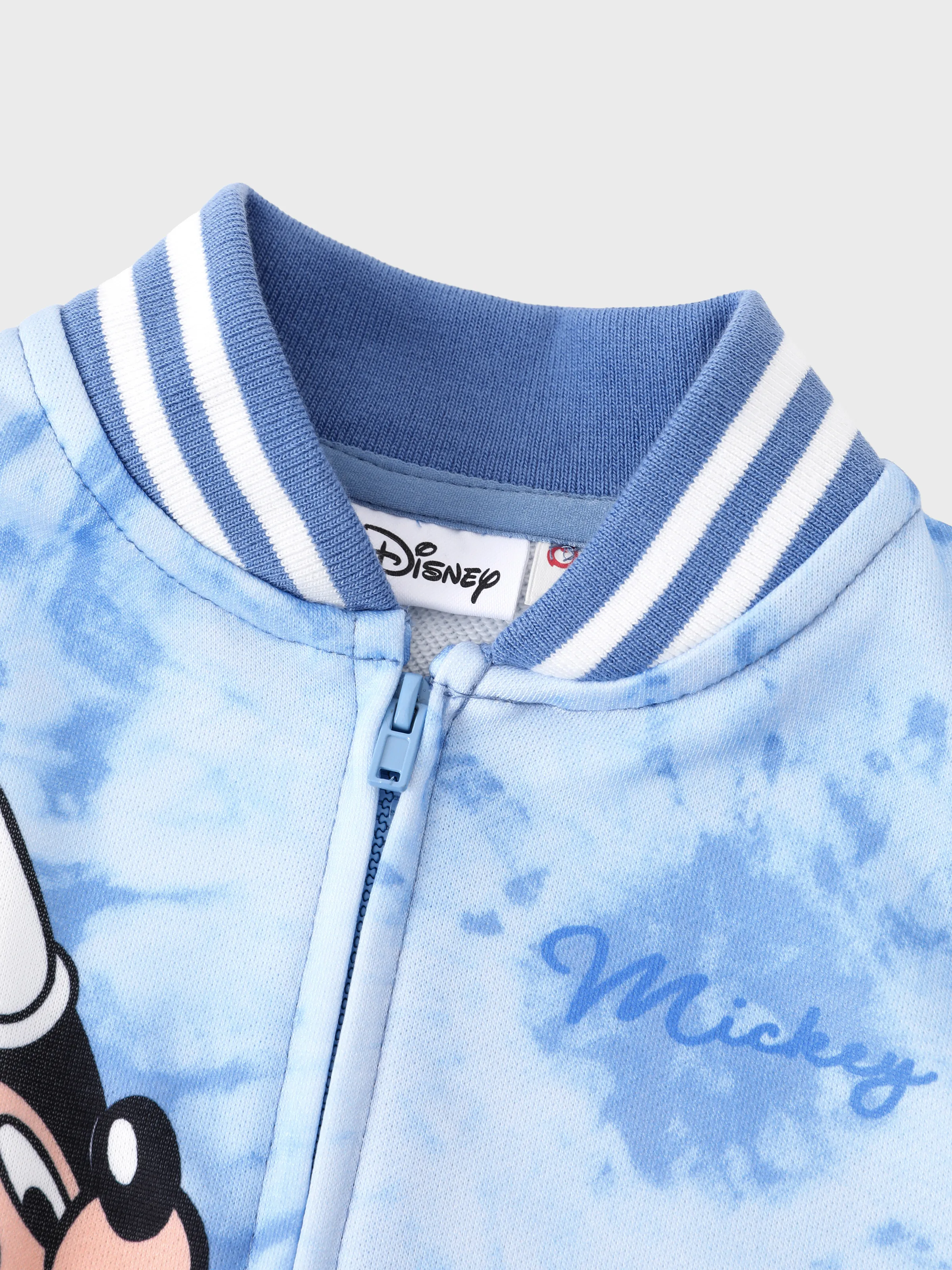 Disney Mickey and Friends Toddler/ Kid Mickey Mouse Polka Dot Bomber Jacket Blue - Image 6