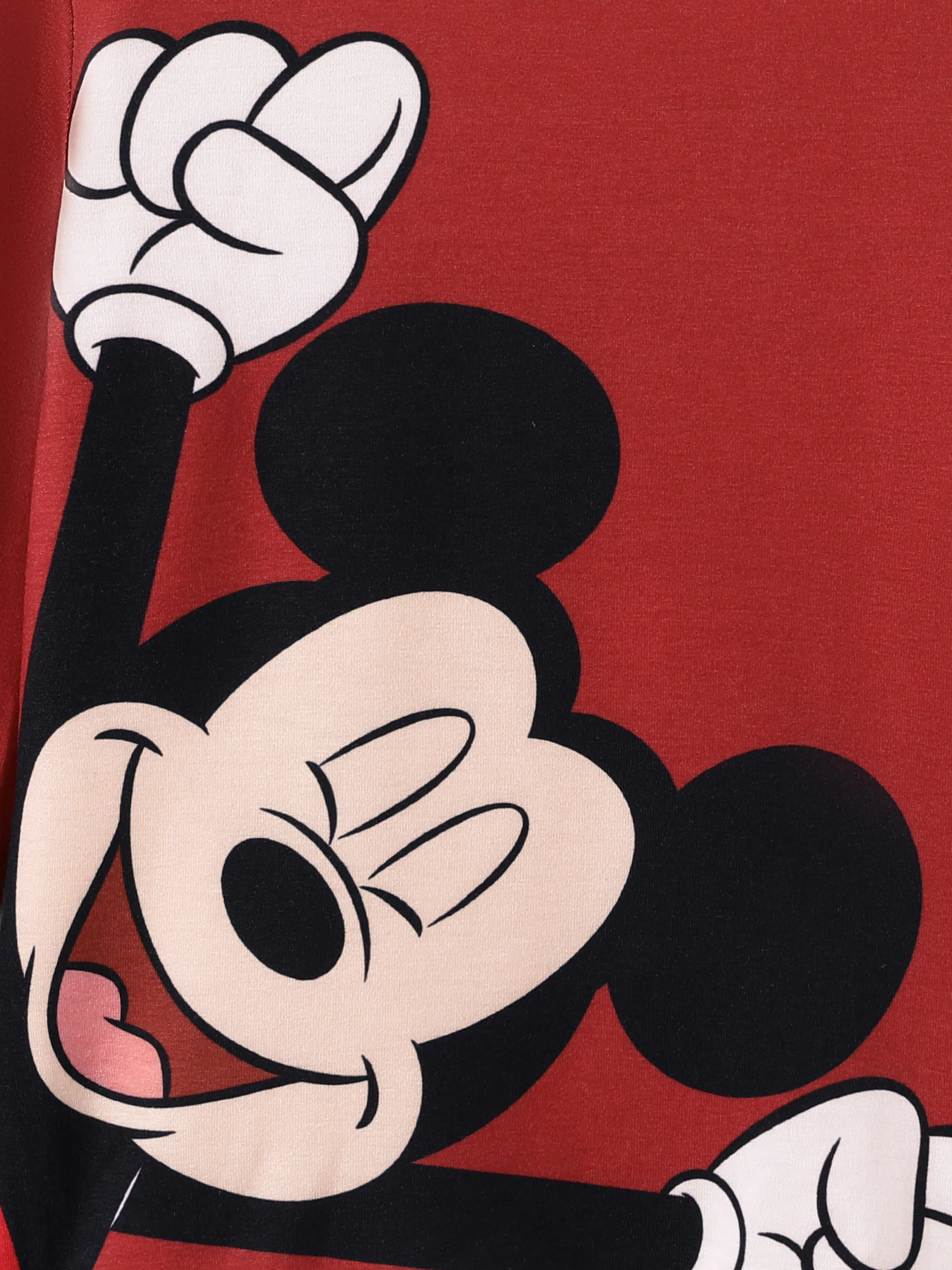 Disney Mickey and Friends Toddler/ Kid Boy Mickey Naia™ Print Long-sleeve Tee Orange red - Image 2