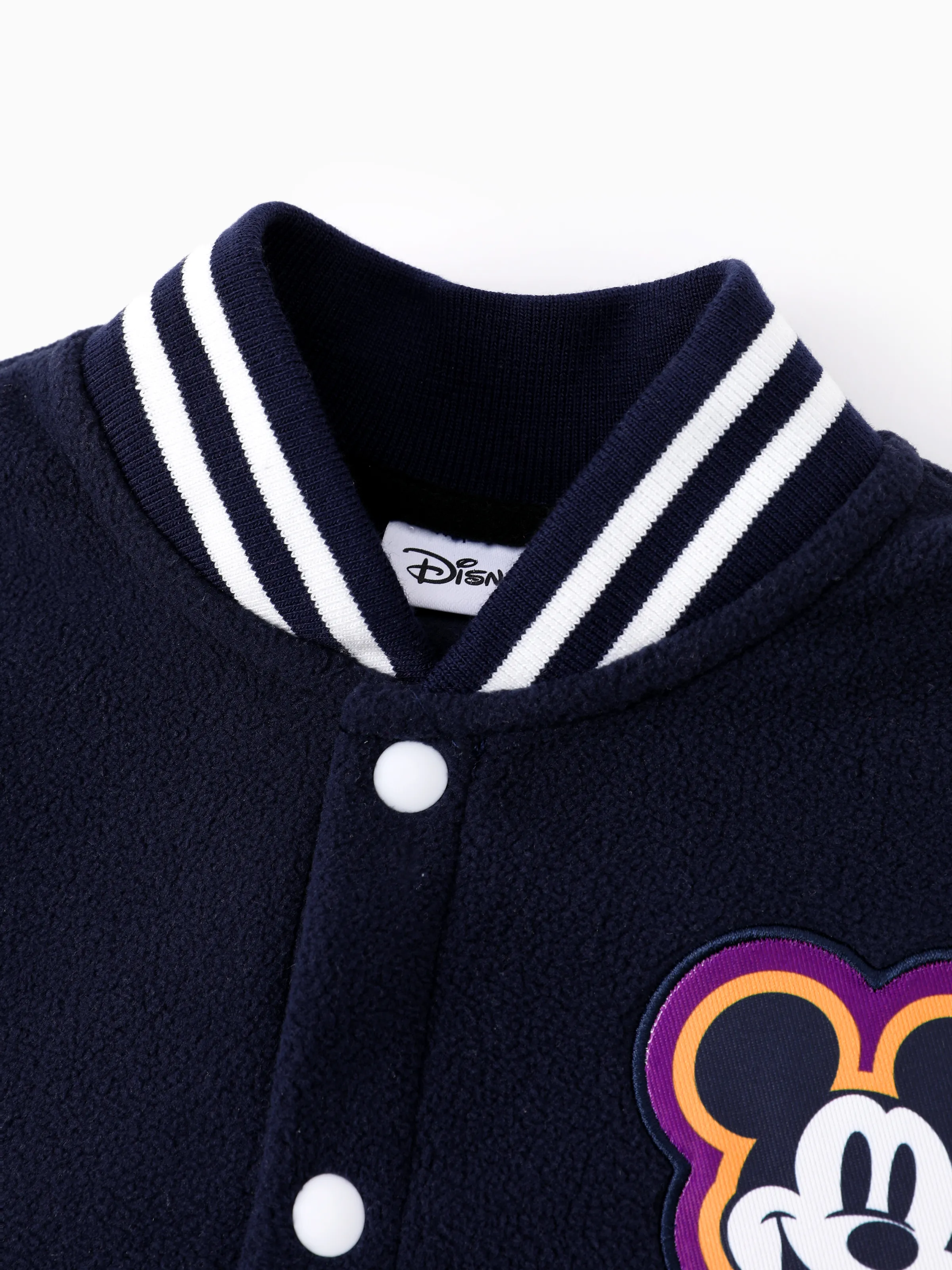 Disney Mickey and Friends Toddler/Kid Mickey Mouse /Minnie Mouse Embroidered Colorblock Plush Jacket royalblue - Image 5