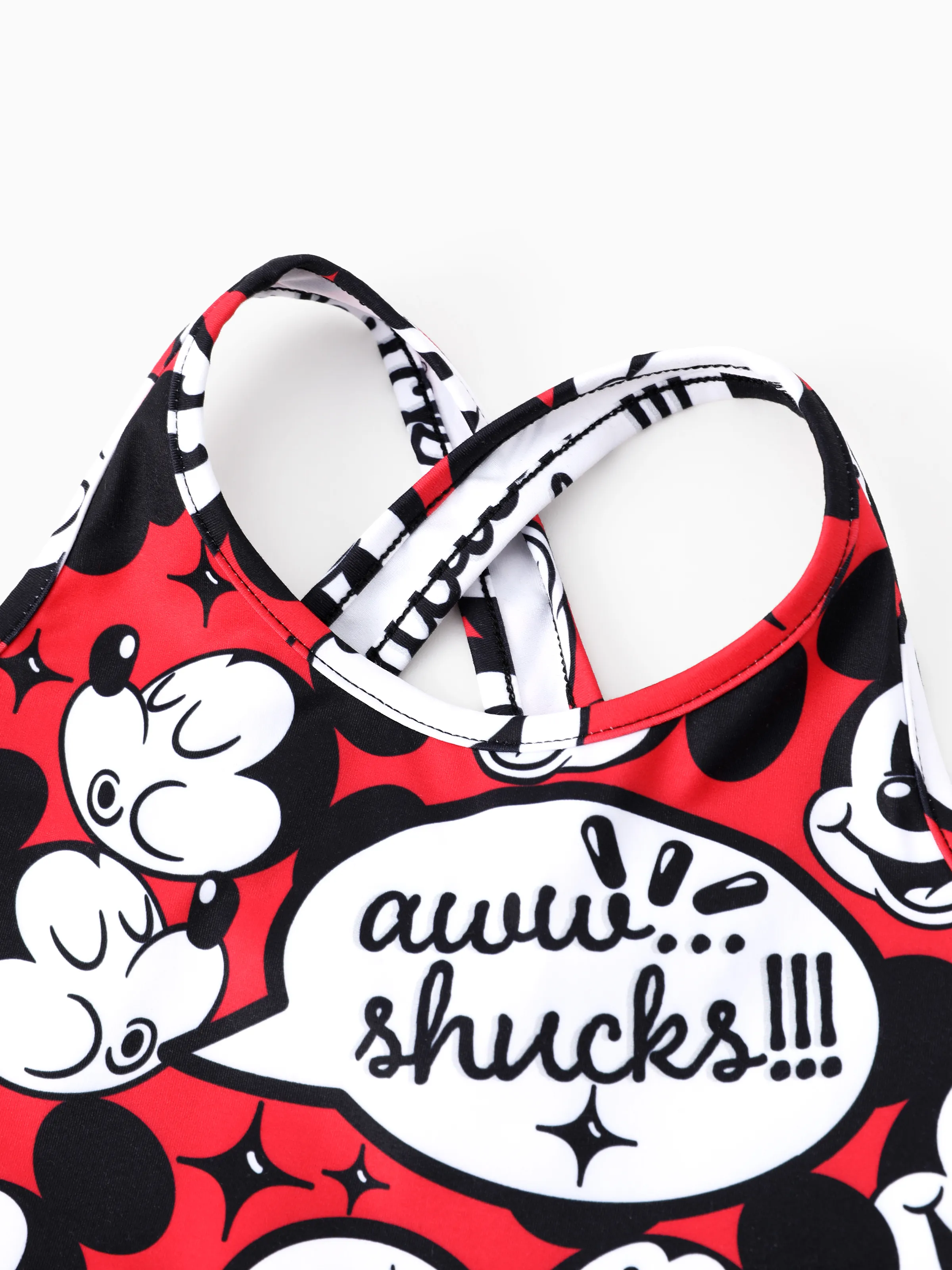 Disney Mickey and Friends Toddler/Kid Girl Mickey Mouse Graffiti Naia™ Allover Dress Red - Image 4