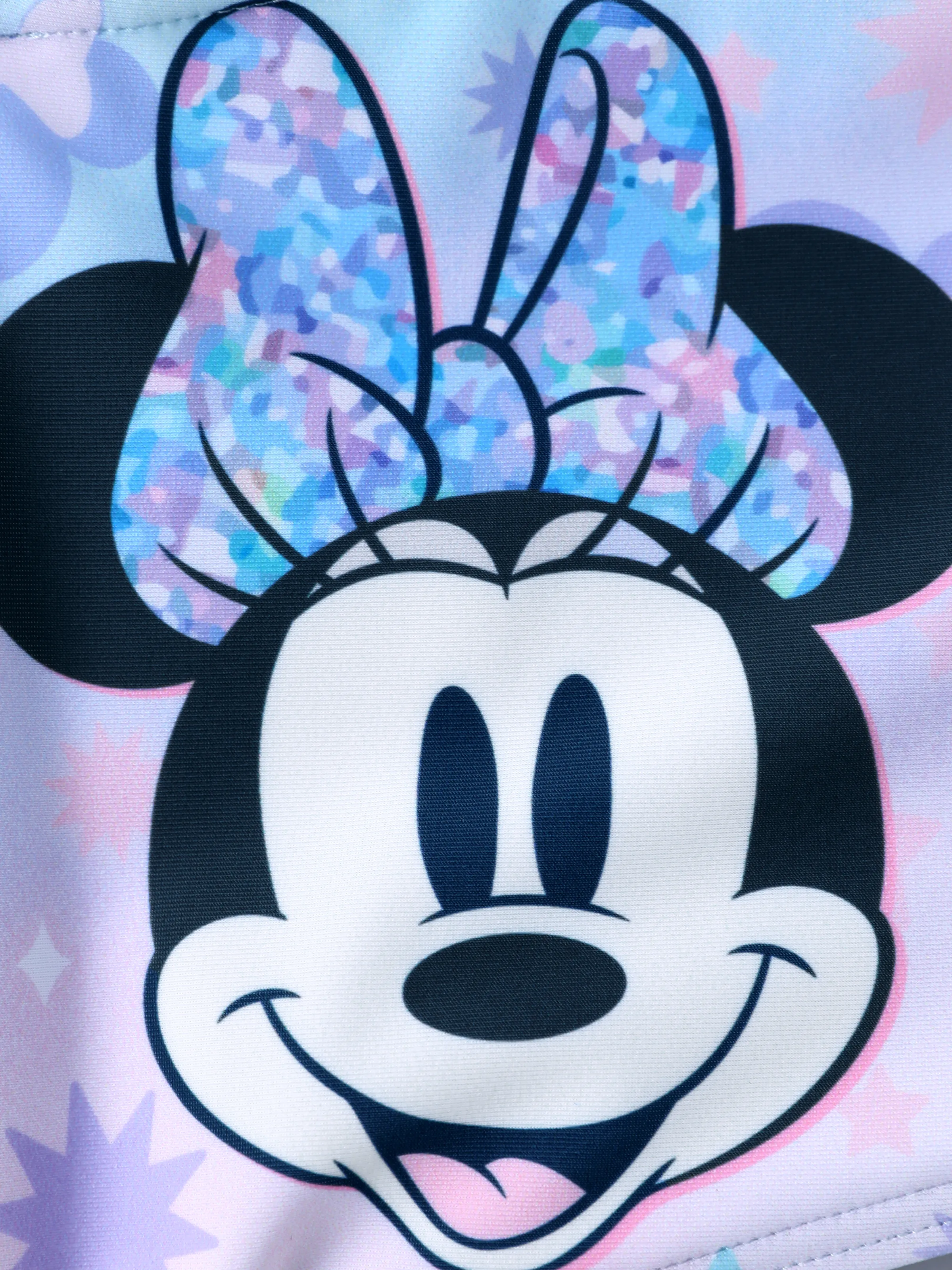 Disney Mickey and Friends Toddler/Kid Girl Minnie Mouse UPF50+ Polka Dots One-shoulder Strap  Swimsuit Multi-color - Image 2