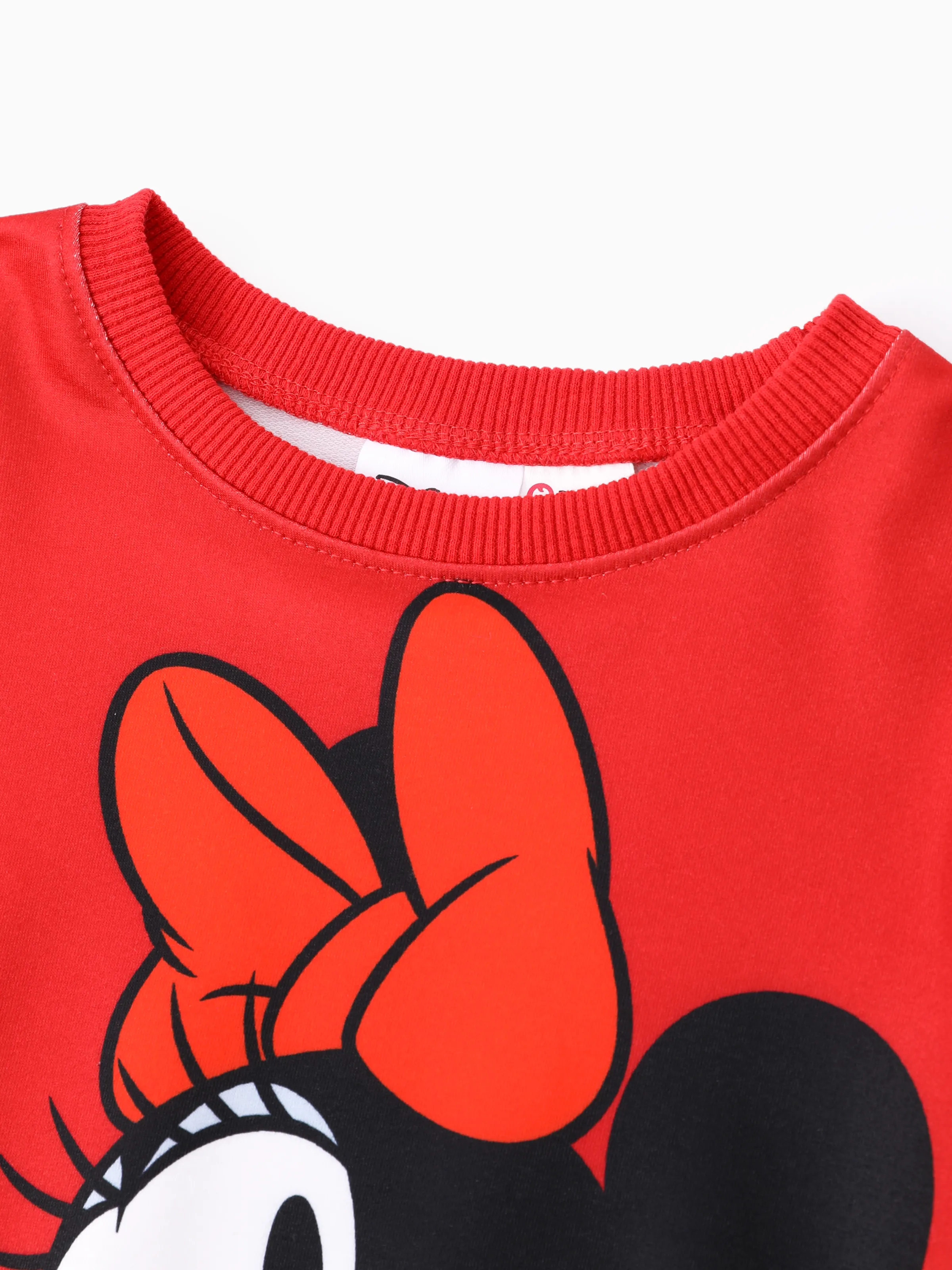 Disney Mickey and Friends Toddler/Kid Girl Minnie 2pcs Ruffled Sweatshirt and Leggings Set Red - Image 5