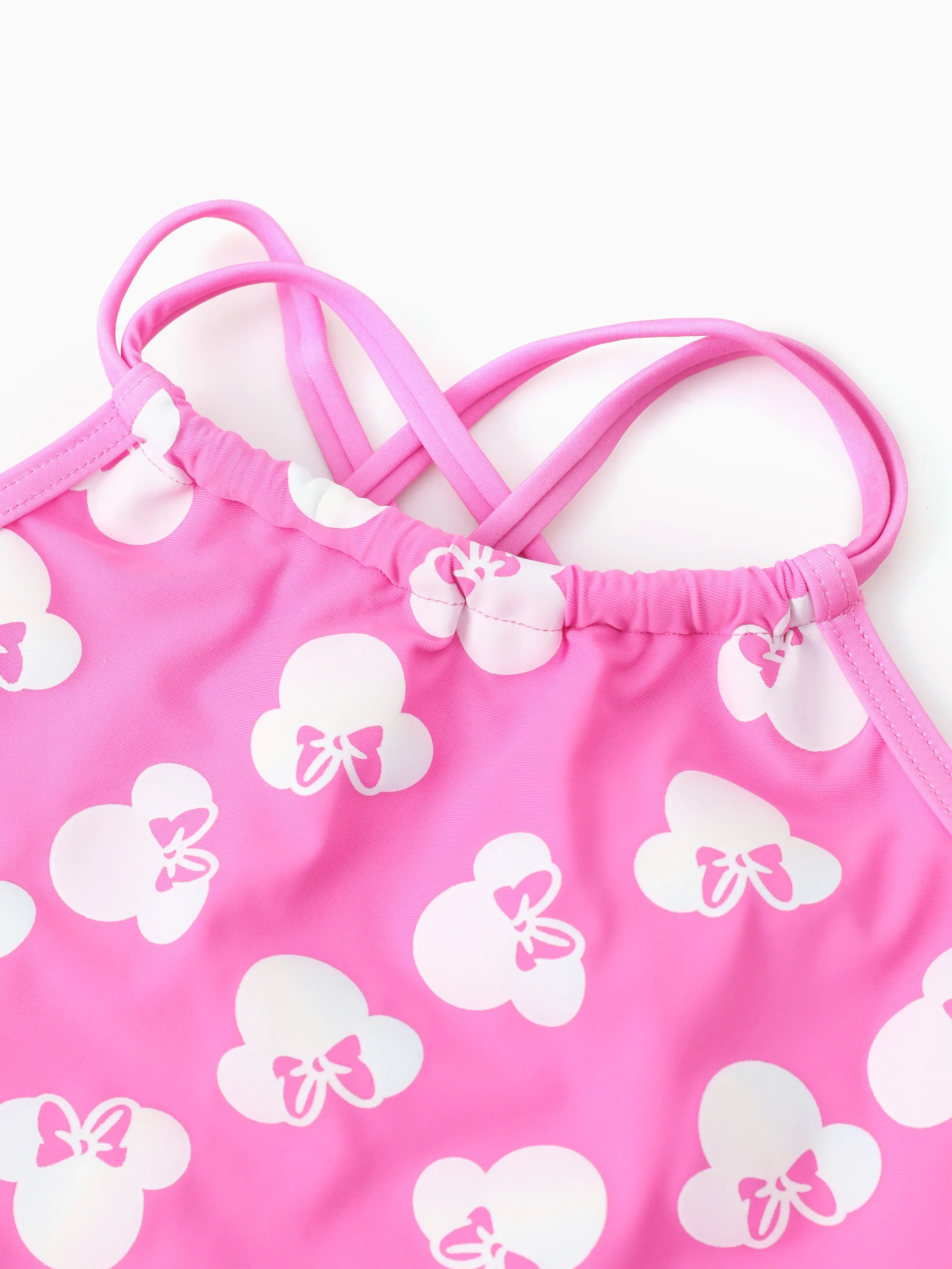 Disney Mickey and Friends Toddler/Kid Girl Minnie Mouse UPF 50+ Color Changing Swimsuit Pink - Image 6