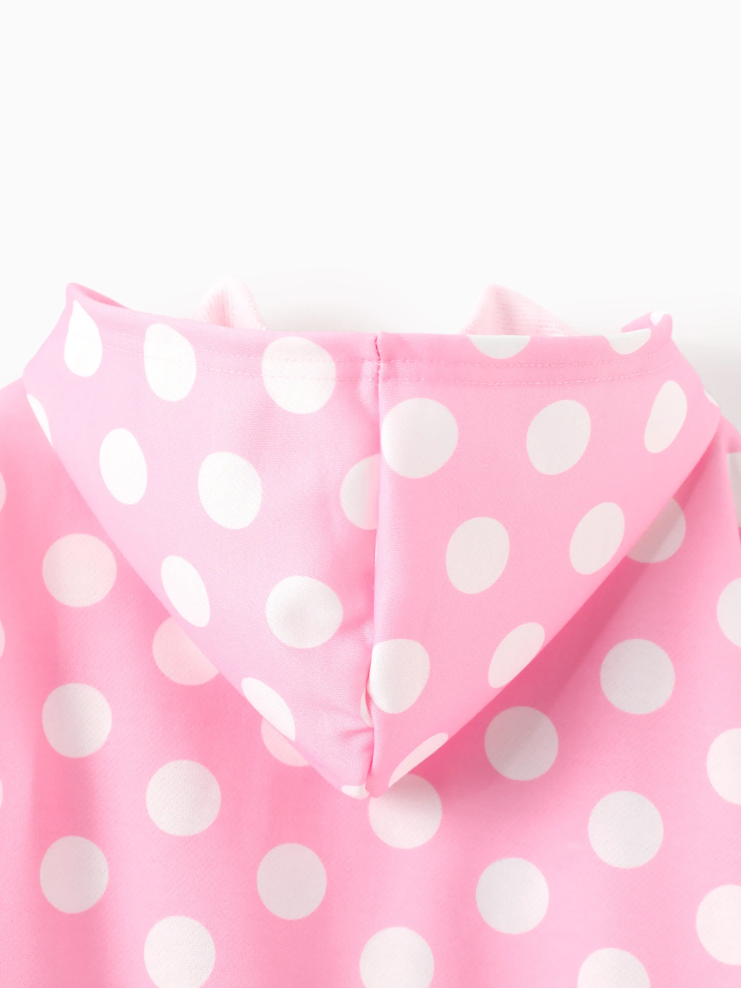 Disney Mickey and Friends Toddler/Kids Girl Minnie Mouse Argyle Pattern Hooded Jacket Pink - Image 6