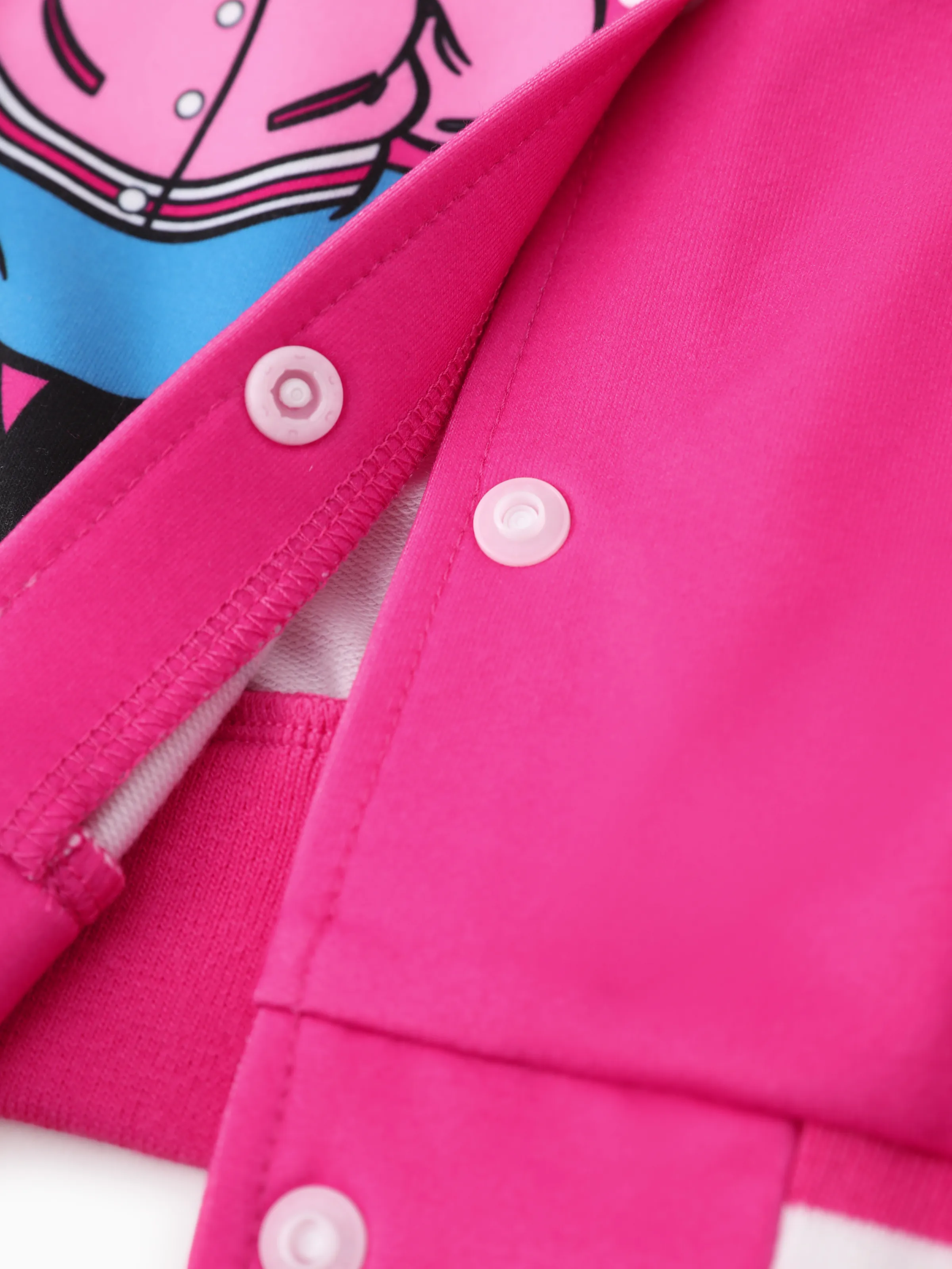 Disney Mickey and Friends Toddler/Kid Girl Minnie Lightweight Bomber Jacket Hot Pink - Image 8