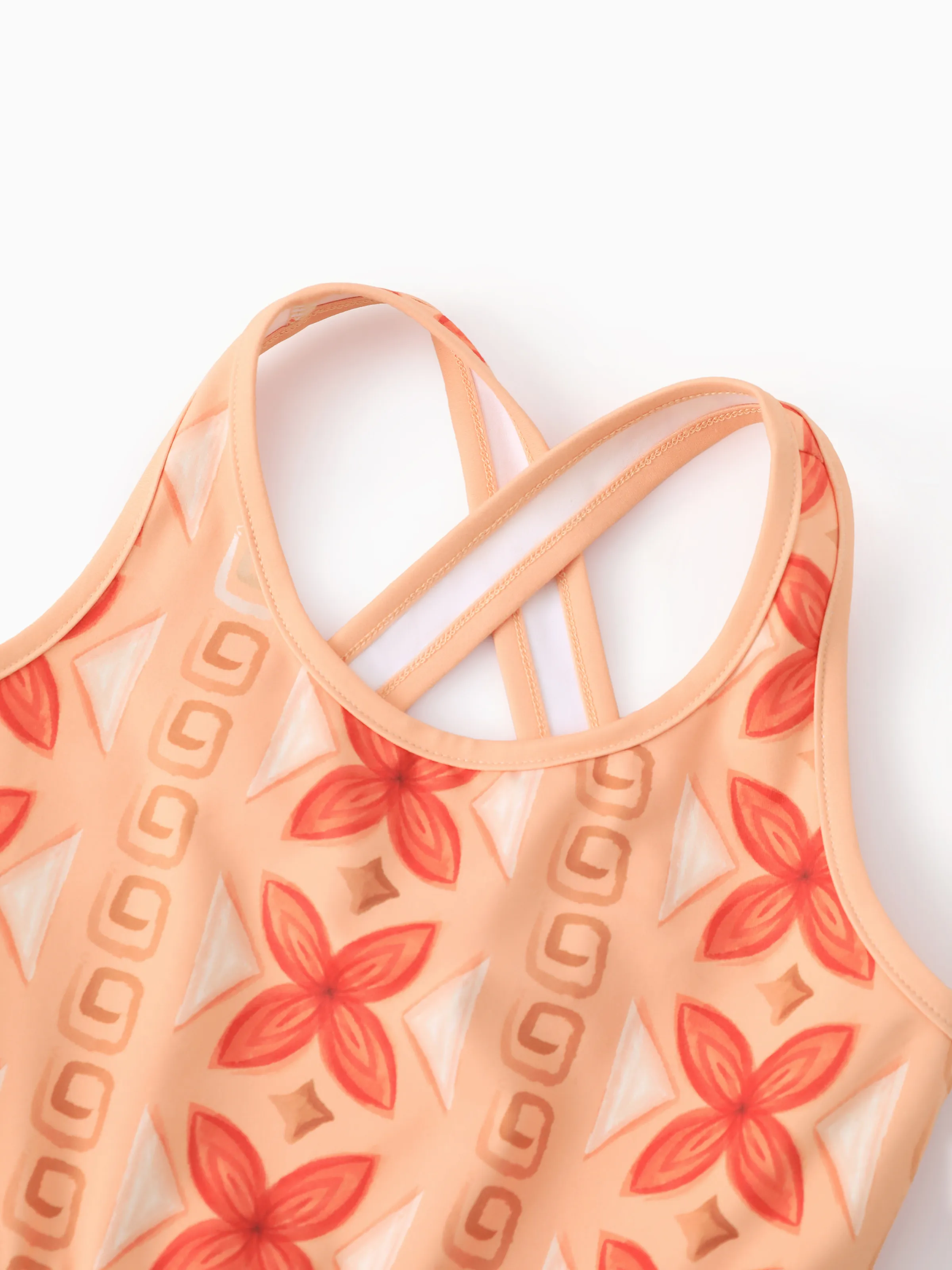 Disney Princess Daddy & Daughter Moana Sporty Dress with Built-in Shorts & Pockets/ Cotton Top Orange - Image 15