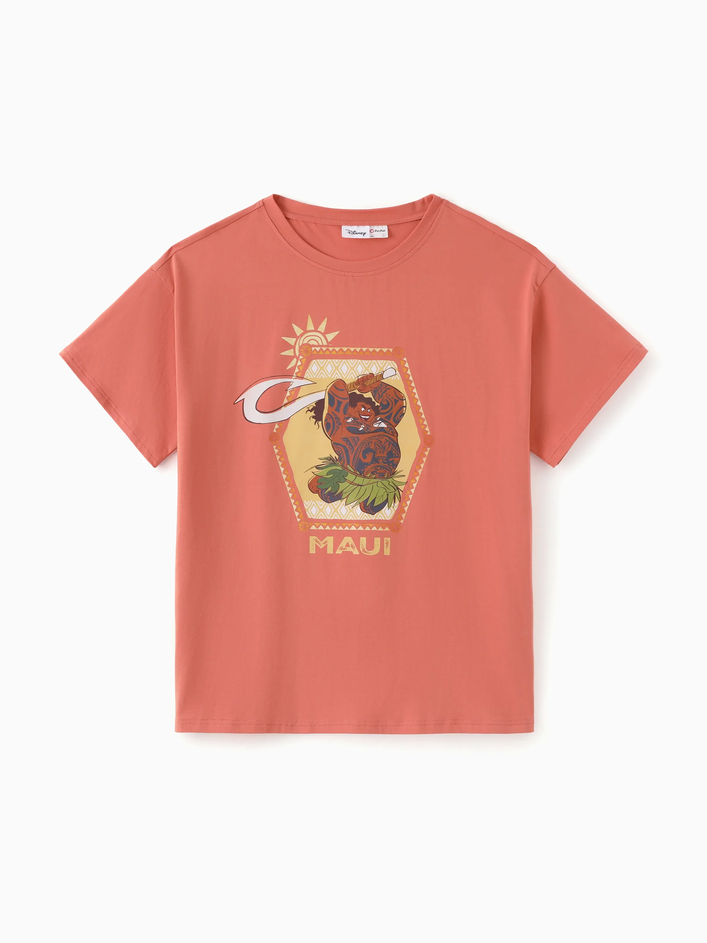 Disney Princess Daddy & Son Moana Sporty Dress/ Cotton Top Orange - Image 6