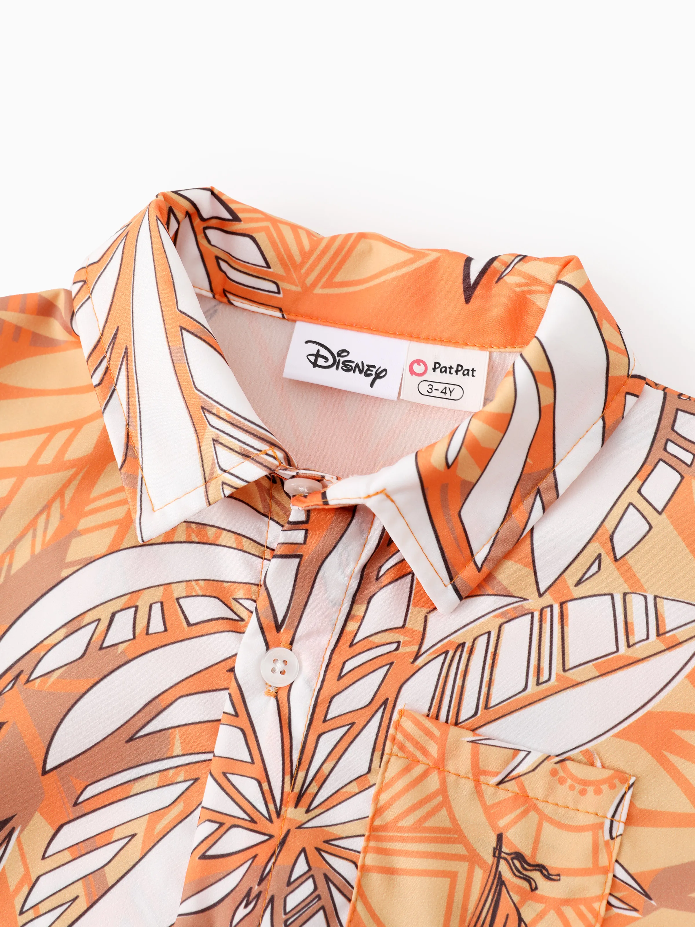 Disney Princess Family Matching Moana Palm Leaf Tropical Crochet Sleeveless Dress/Shirt Yellow - Image 10