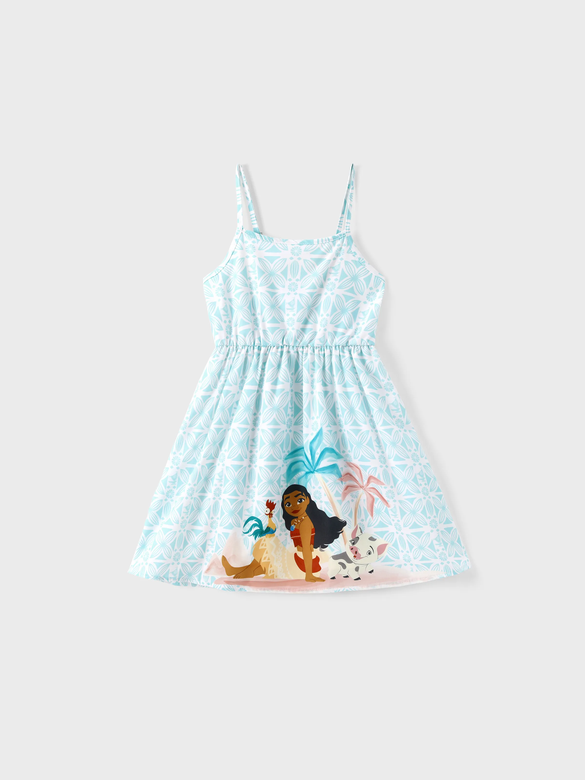Disney Princess Matching Family Moana Dress/Shirt Green - Image 6