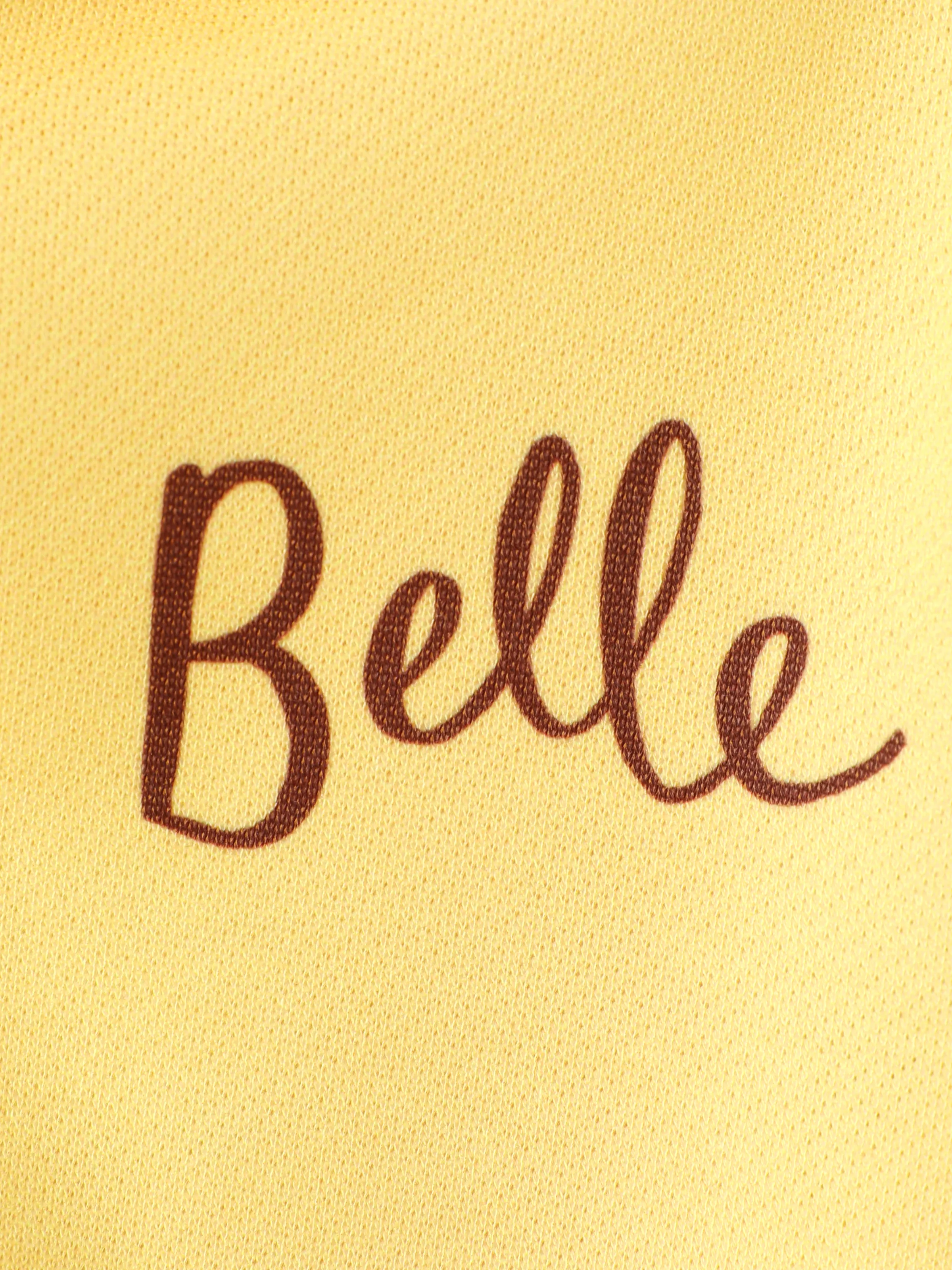 Disney Princess Toddler Girl Belle Colorblock Snap Button Bomber Jacket Yellow - Image 6