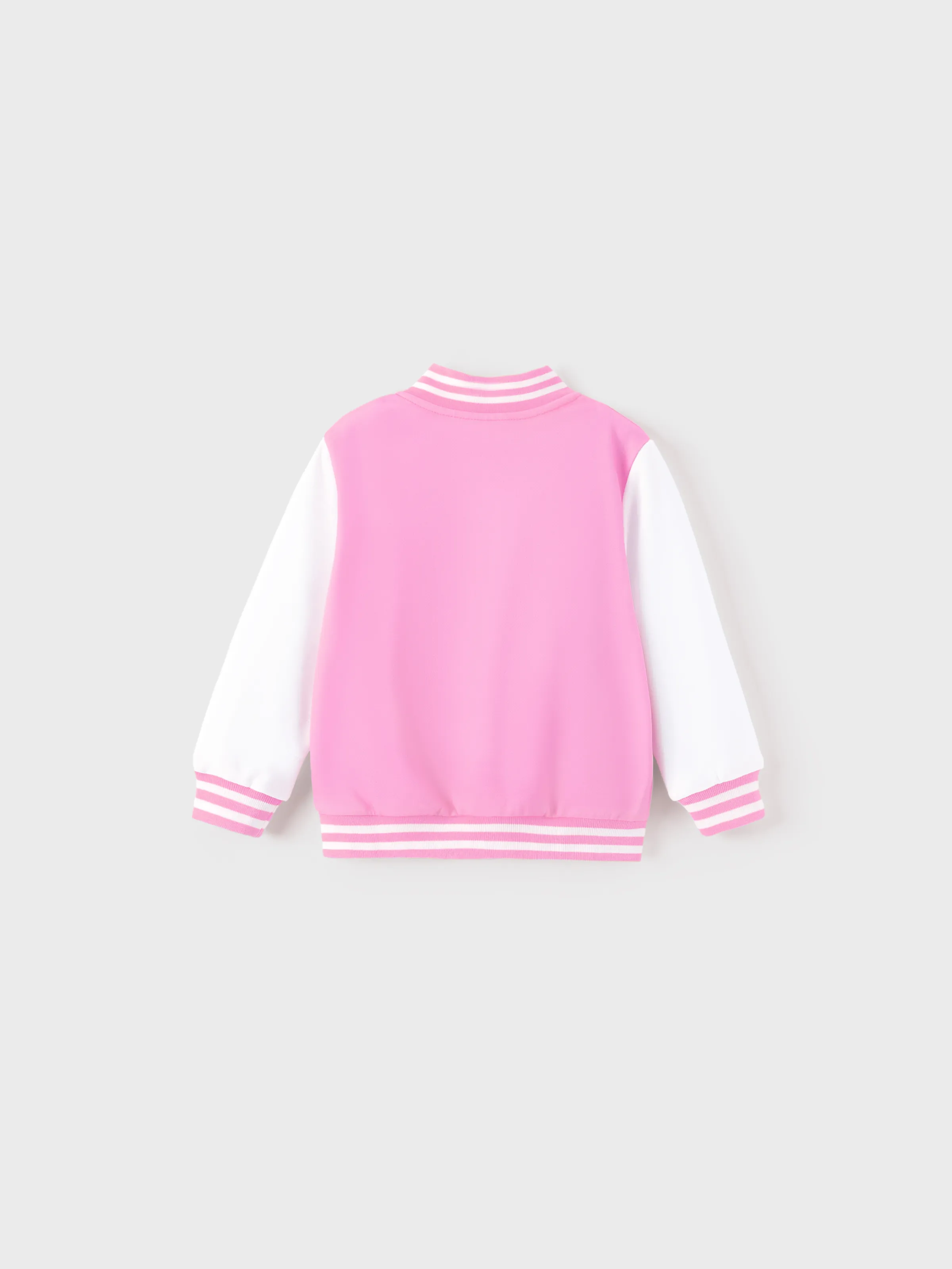 Disney Princess Toddler Girl Cinderella/Belle/Ariel/Rapunzel Colorblock Bomber Jacket Pink - Image 2