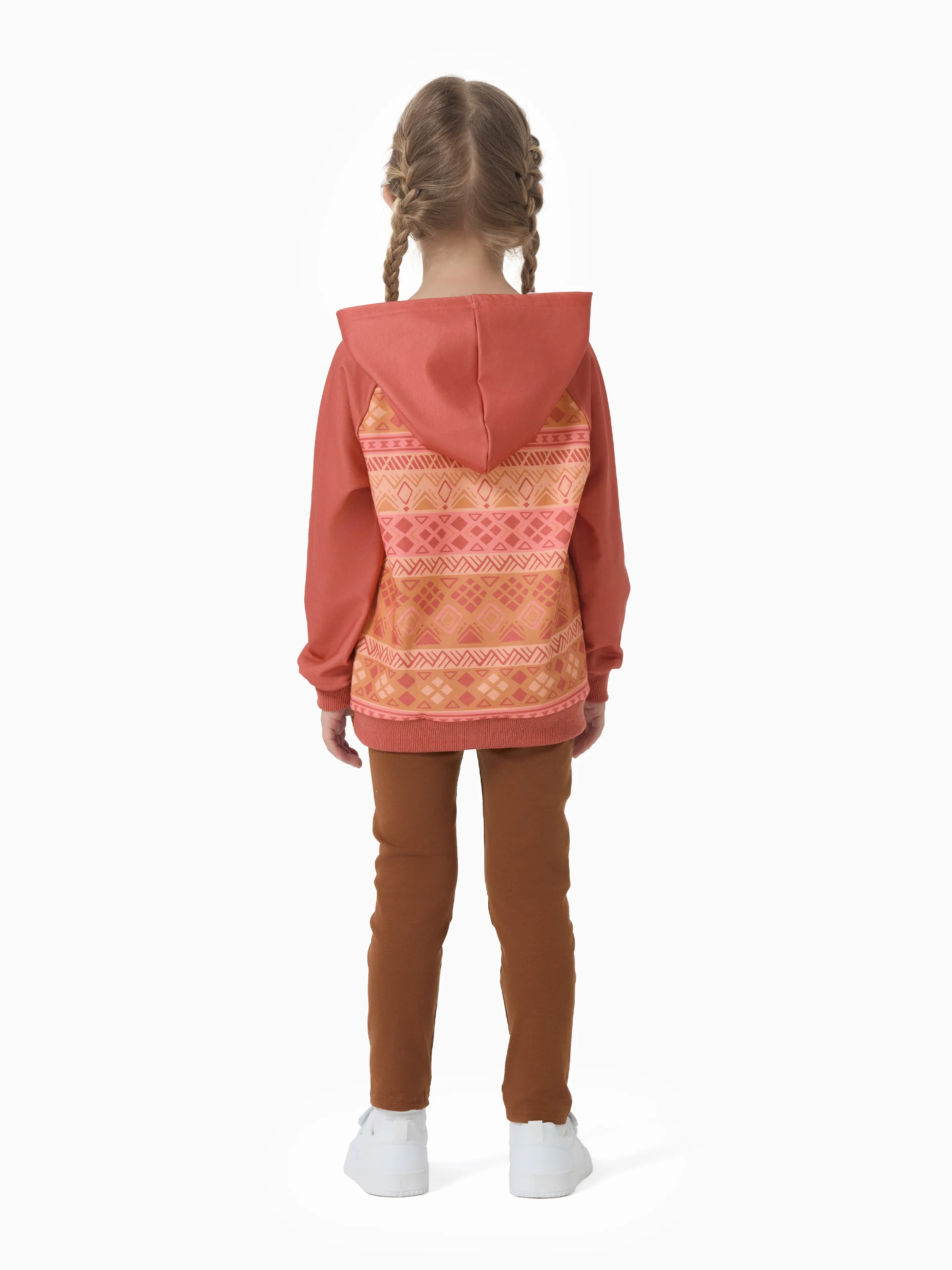 Disney Princess Toddler Girl Moana Hoodie Sweatshirt and Leggings Set Brown - Image 4