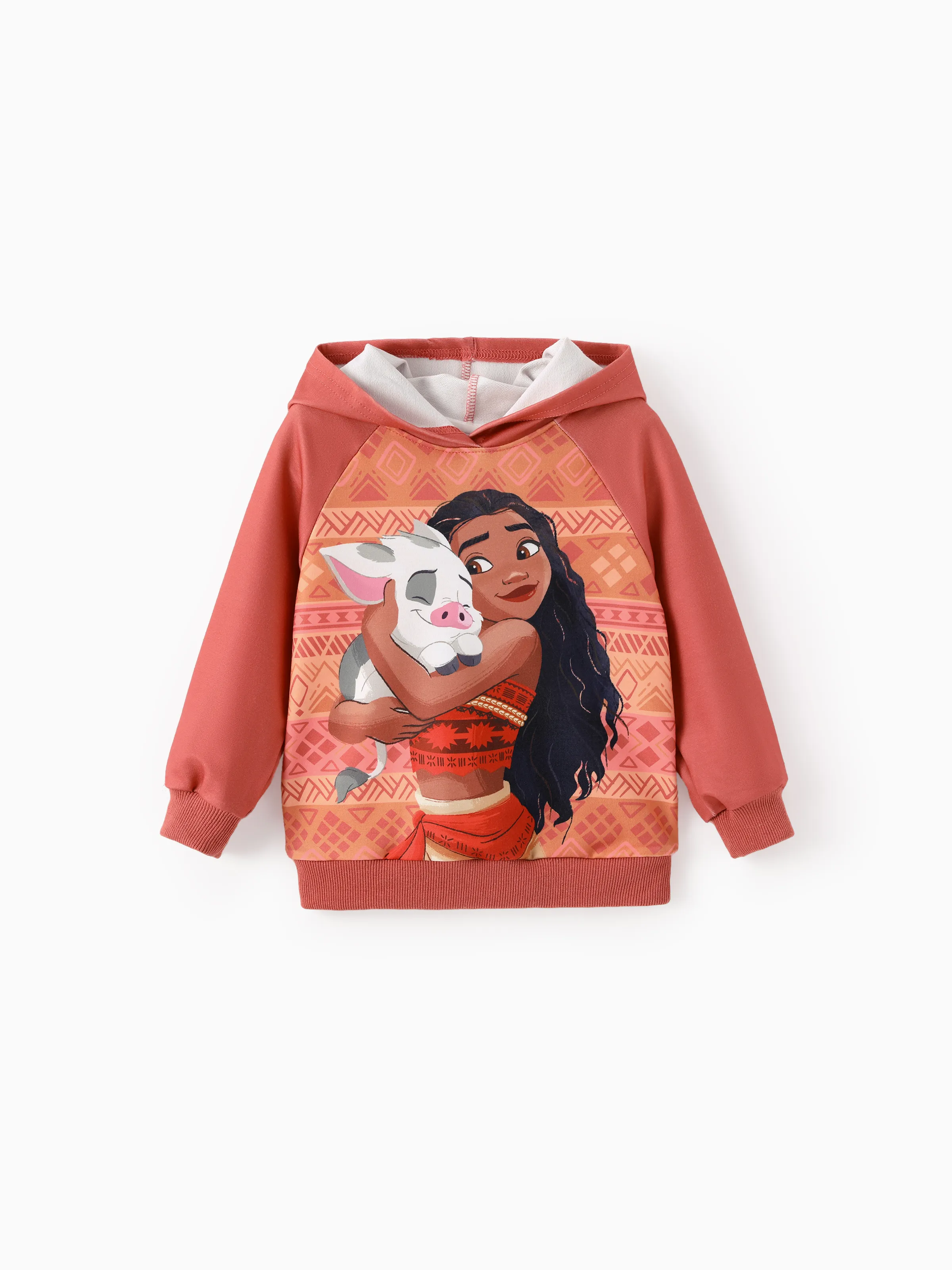 Disney Princess Toddler Girl Moana Hoodie Sweatshirt and Leggings Set Brown - Image 5