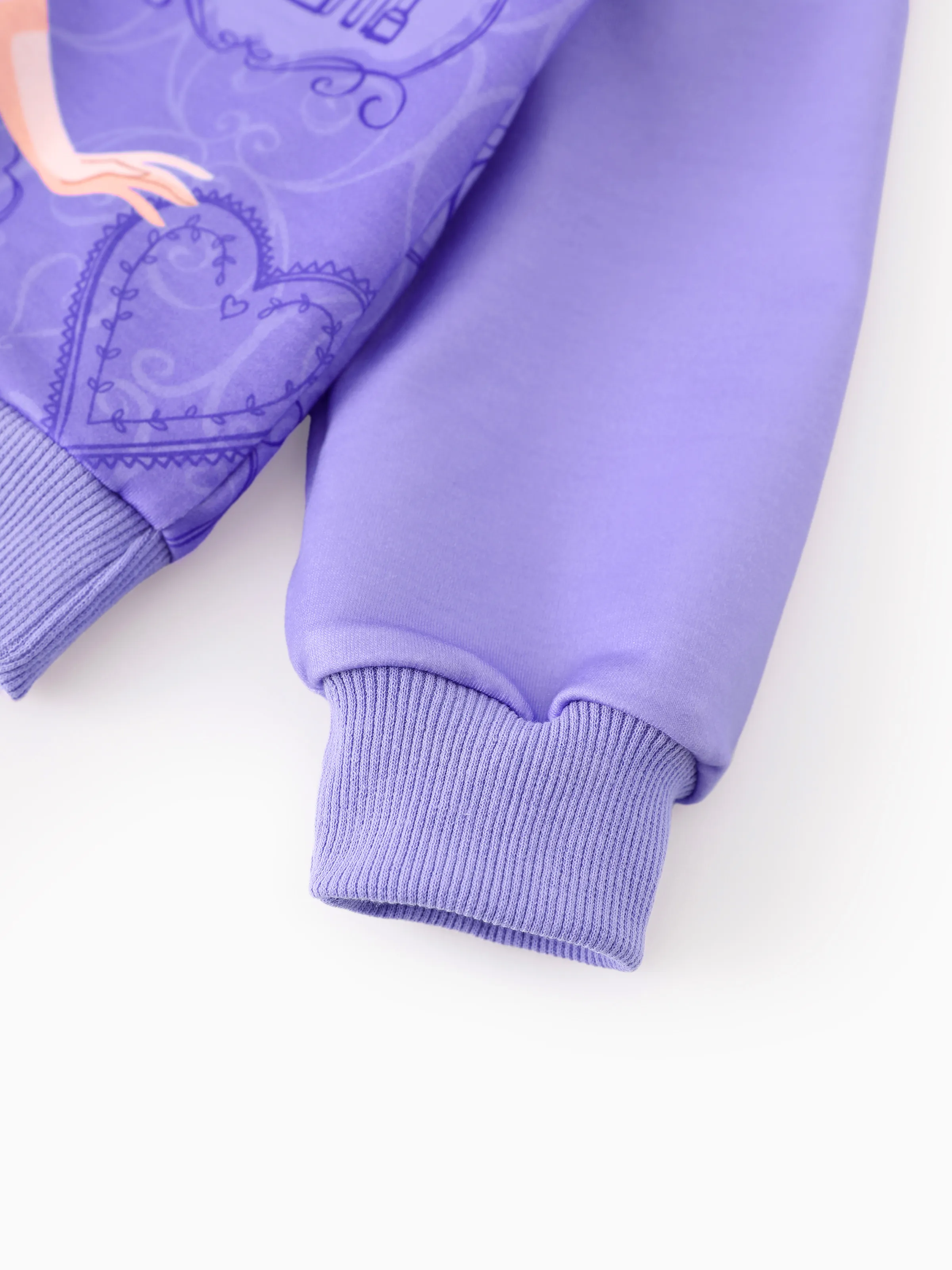 Disney Princess Toddler Girl Rapunzel Hoodie Sweatshirt and Leggings Set Purple - Image 10