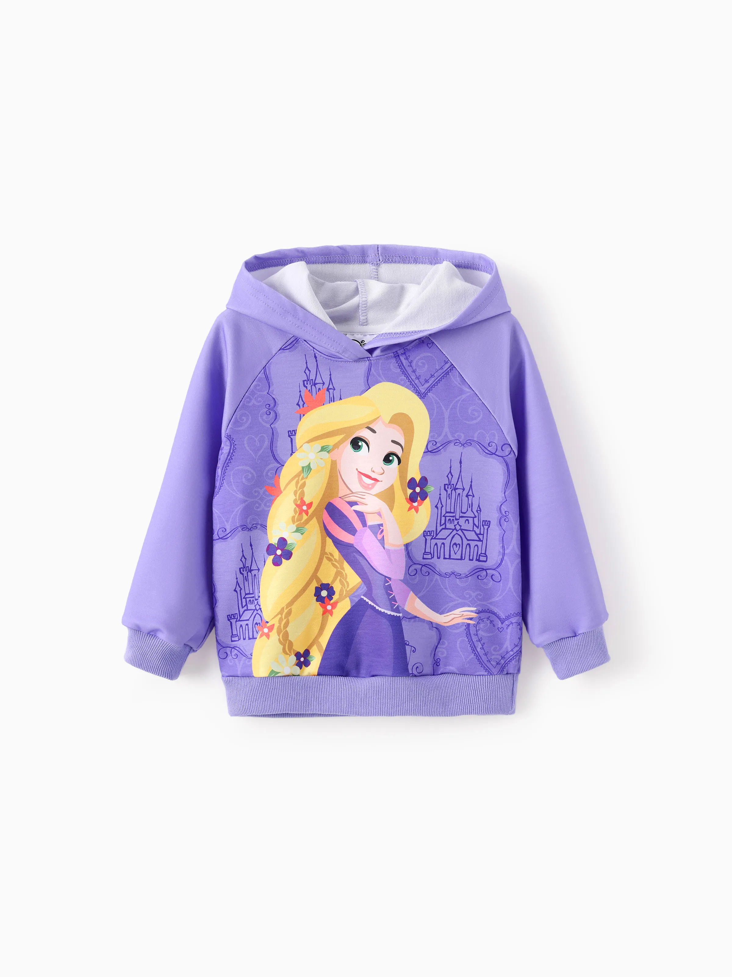 Disney Princess Toddler Girl Rapunzel Hoodie Sweatshirt and Leggings Set Purple - Image 3