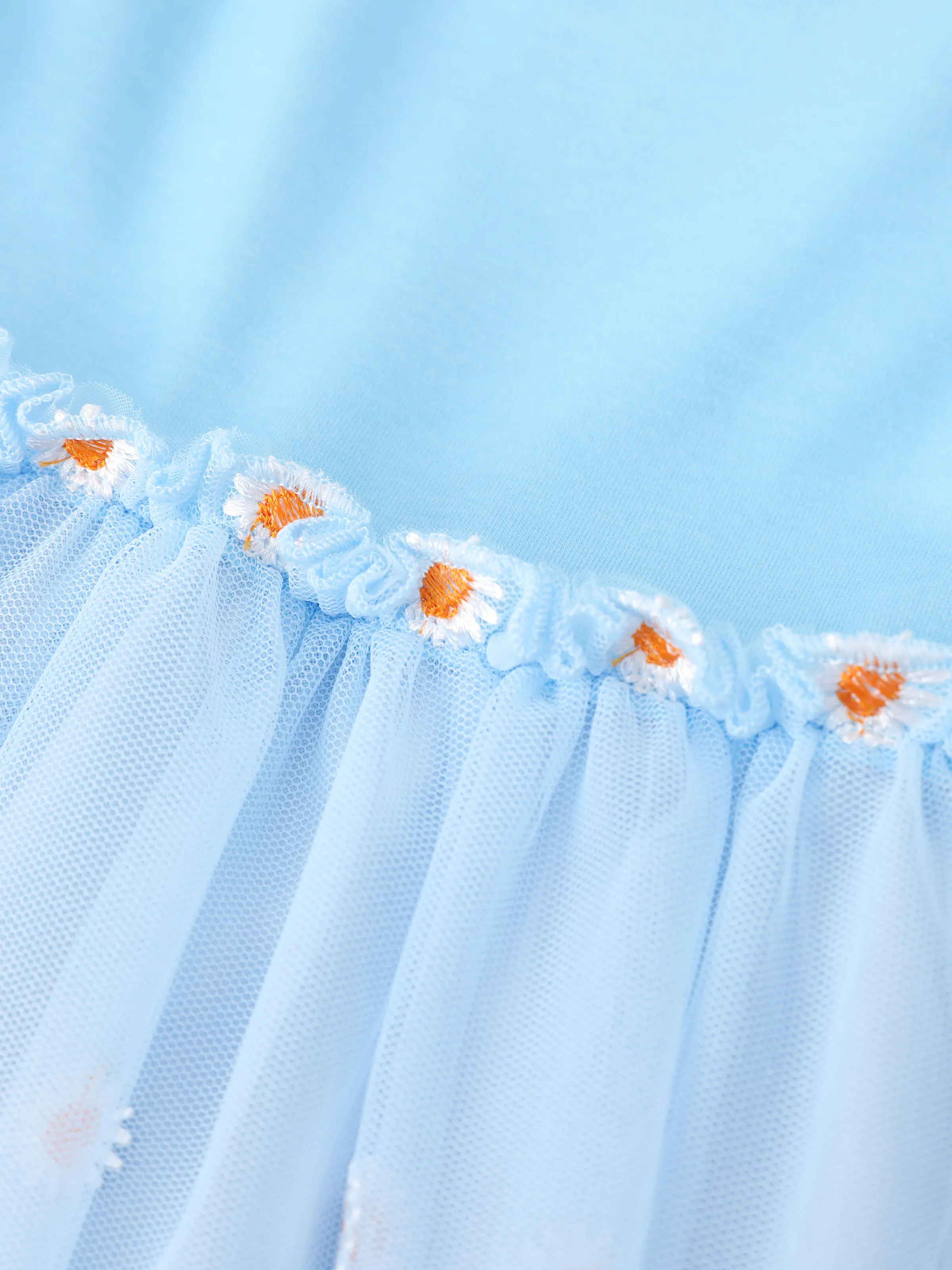 Disney Princess Toddler Girl Cinderella Naia™ Floral Tulle Dress Bluish Grey - Image 7