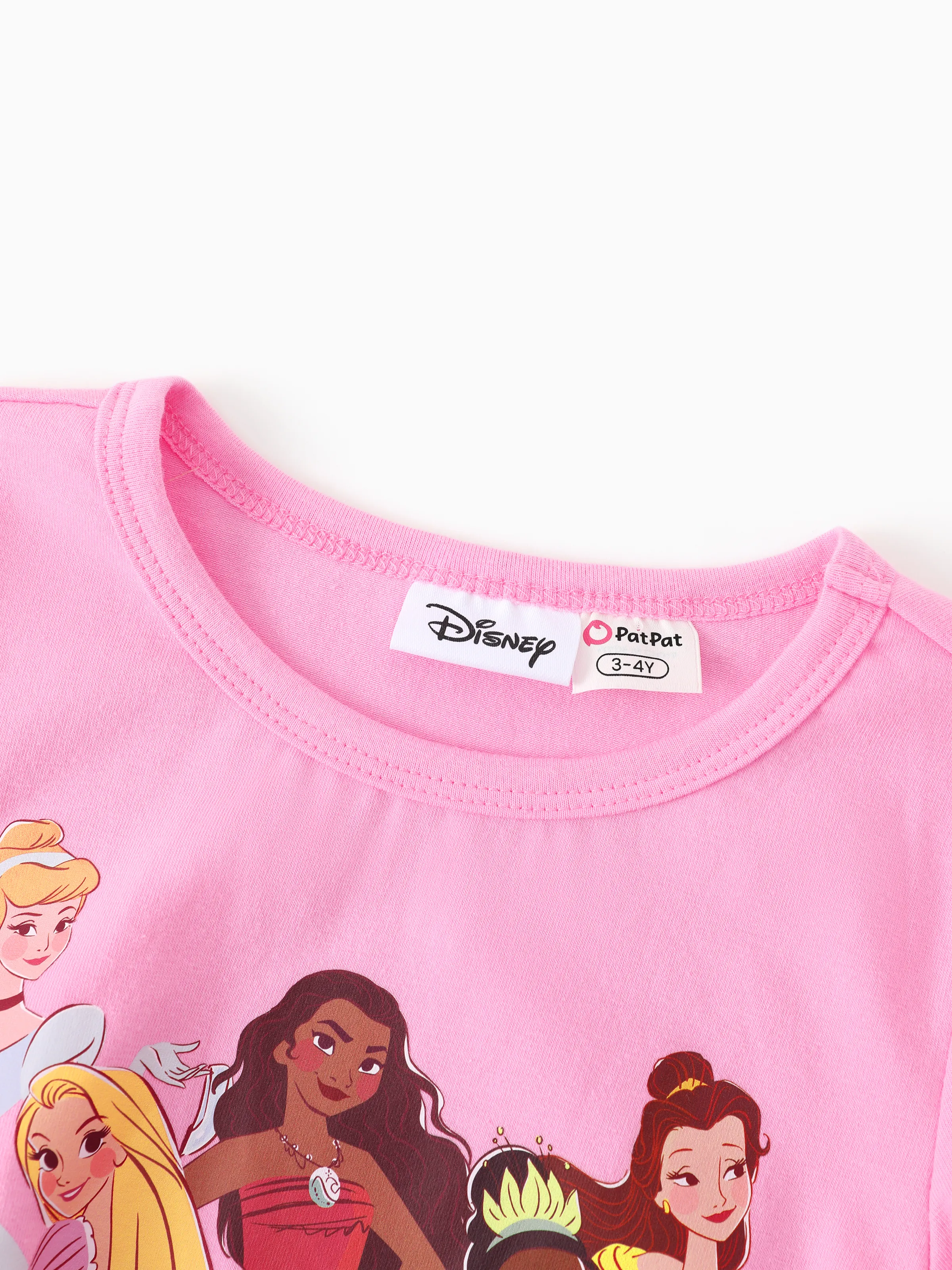 Disney Princess Toddler/ Kid Girl 2pcs Bow Design Long-sleeve Top and Leggings Set Pink - Image 6