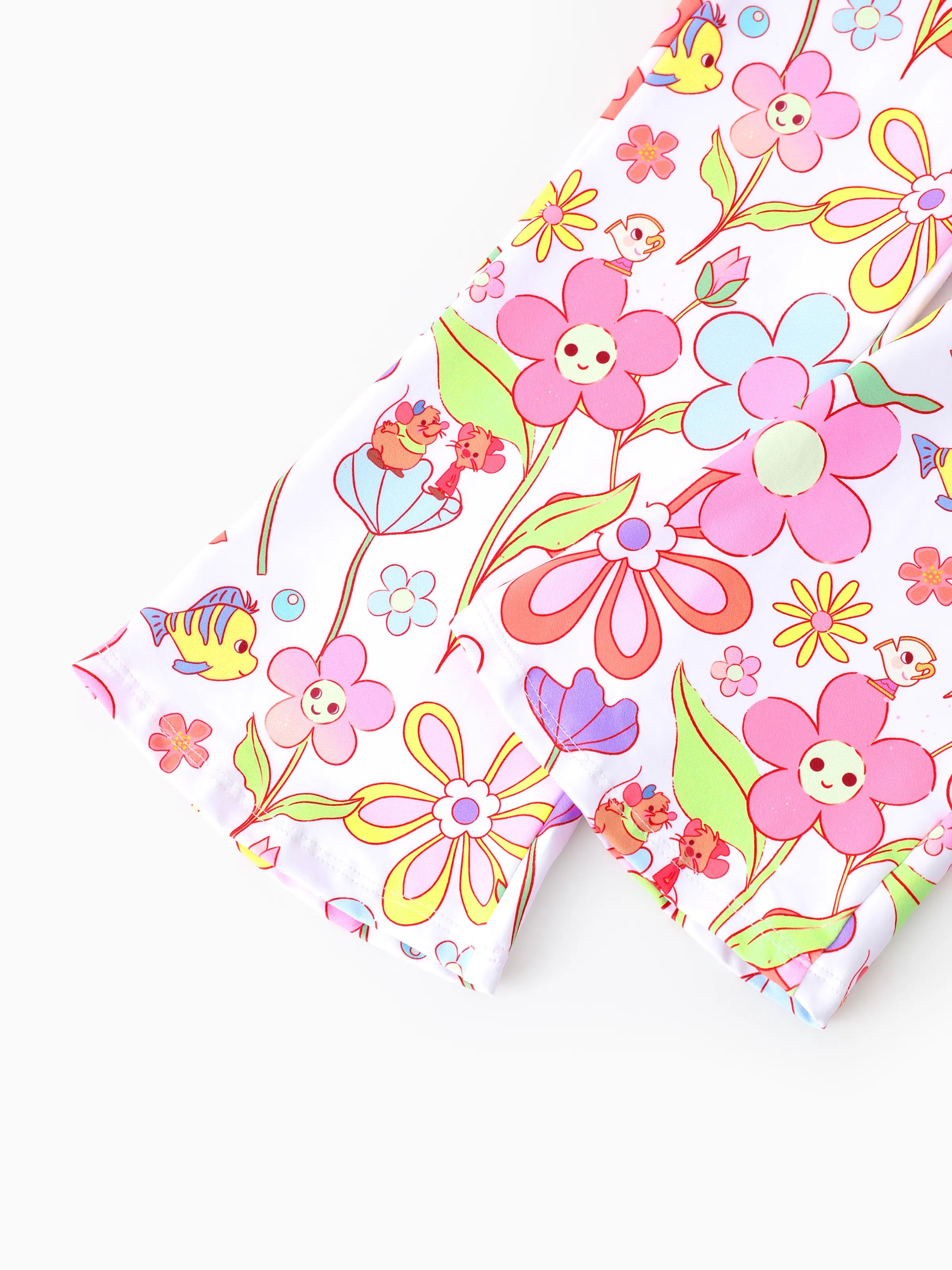 Disney Princess Toddler/ Kid Girl 2pcs Bow Design Long-sleeve Top and Leggings Set Pink - Image 9