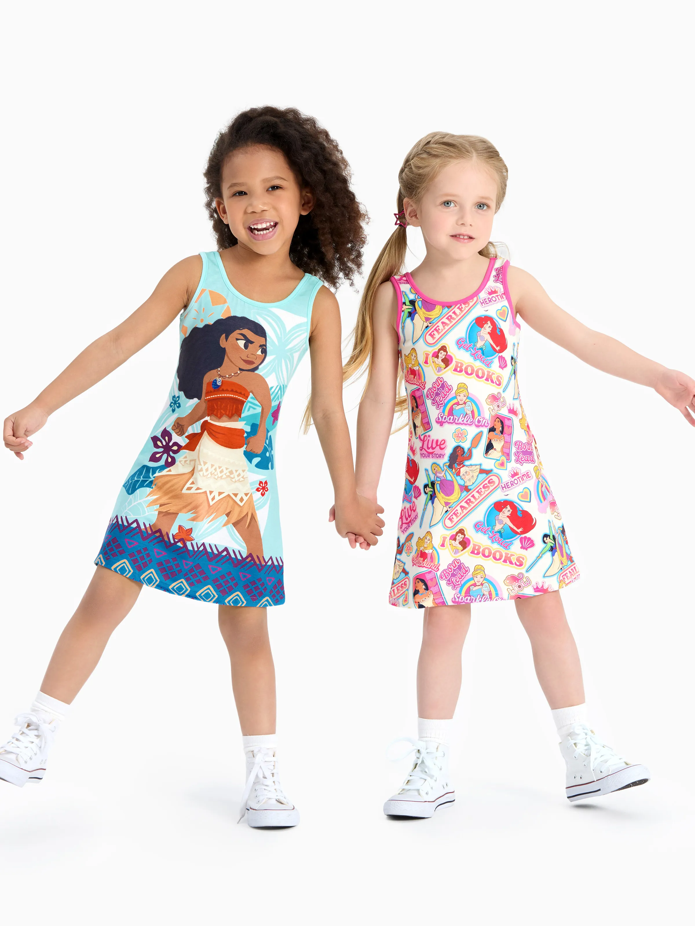 Disney Princess Toddler Girl Ariel/Moana Naia™ Tank Dress Pink - Image 10