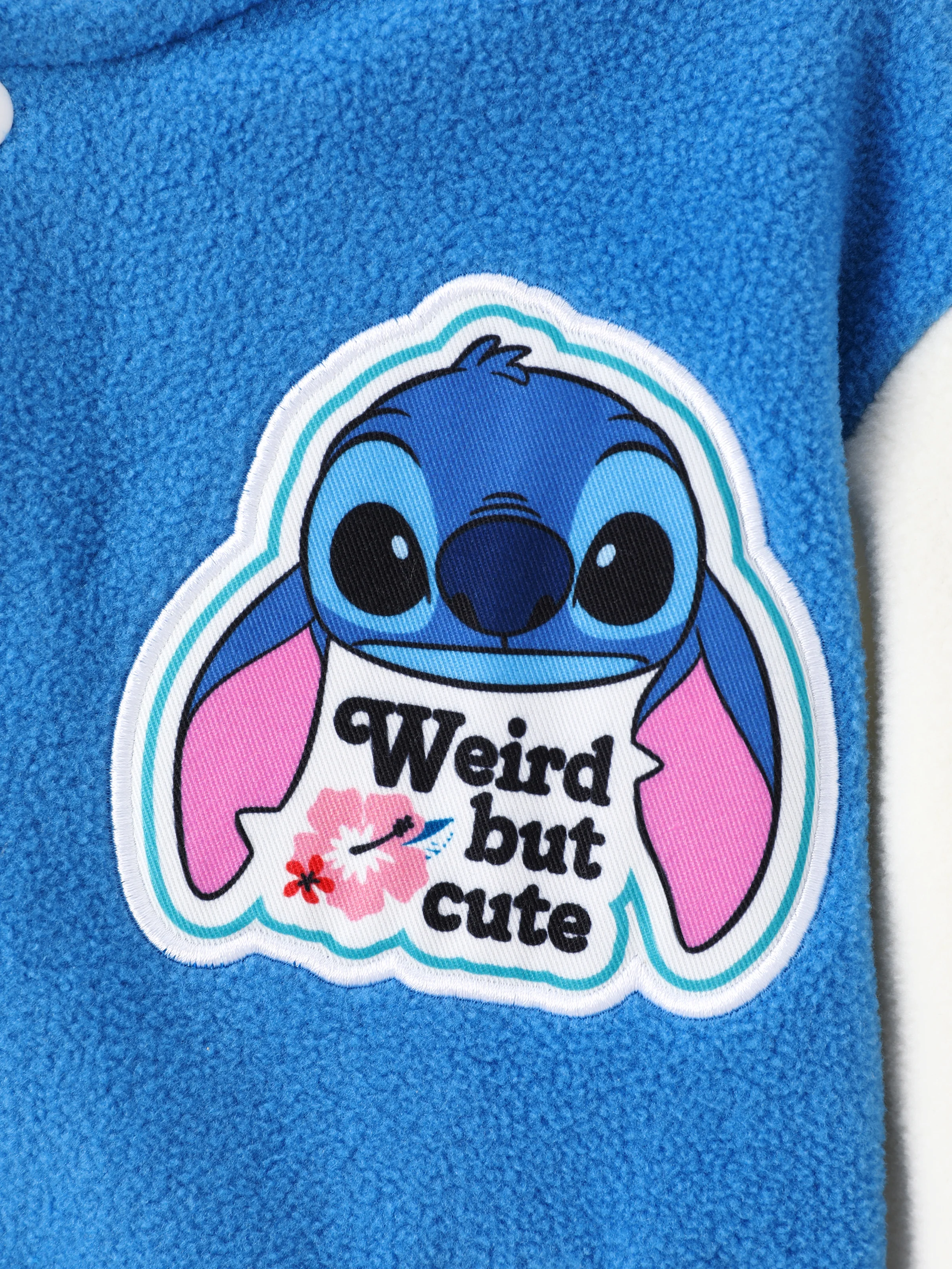 Disney Stiich Toddler/Kid Boy Polarfleece Bomber jacket Blue - Image 3