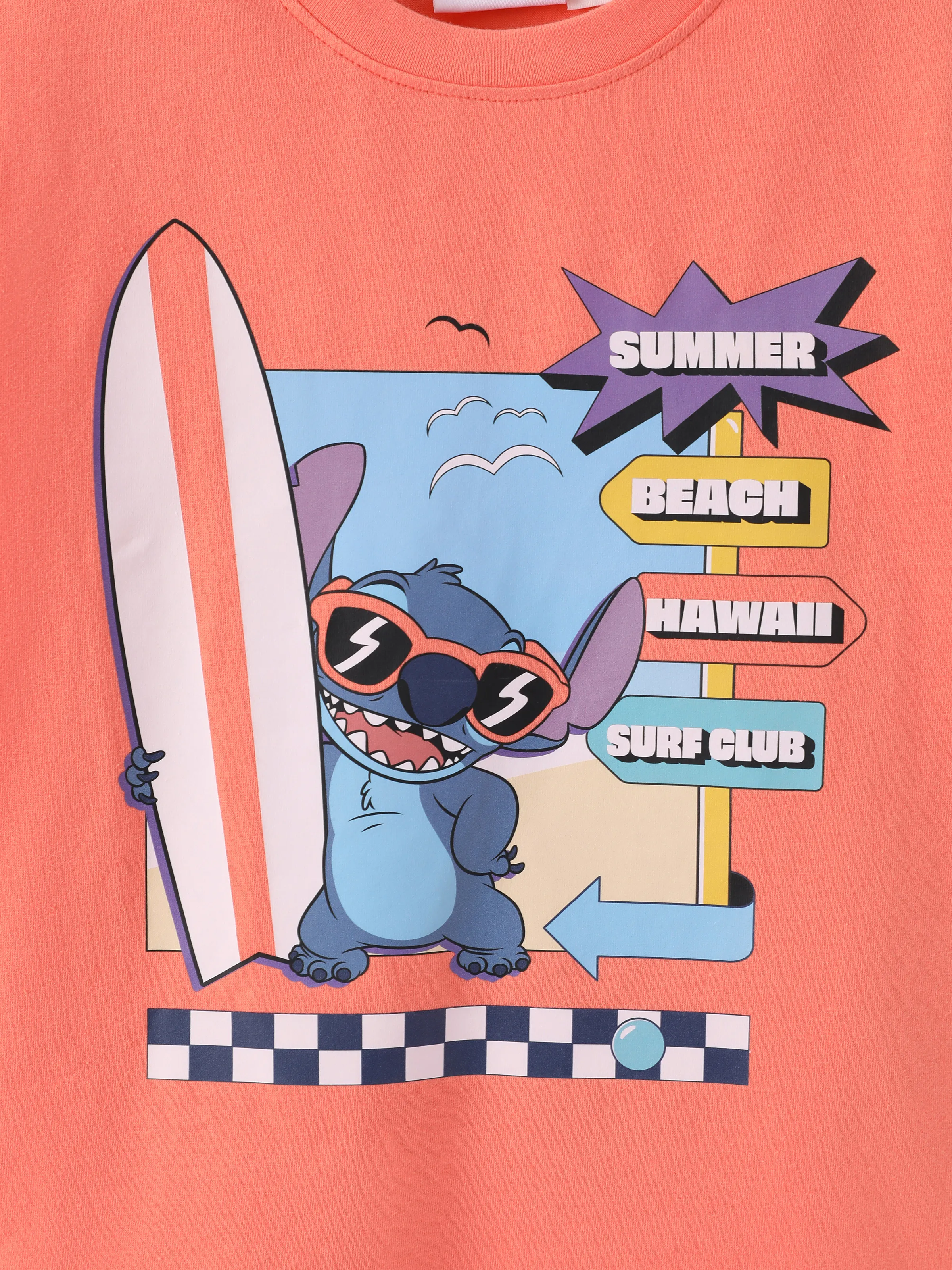 Disney Stitch Daddy & Daughter Tropical Floral Sporty Dress with Built-in Shorts & Pockets/ Cotton Top Multi-color - Image 9